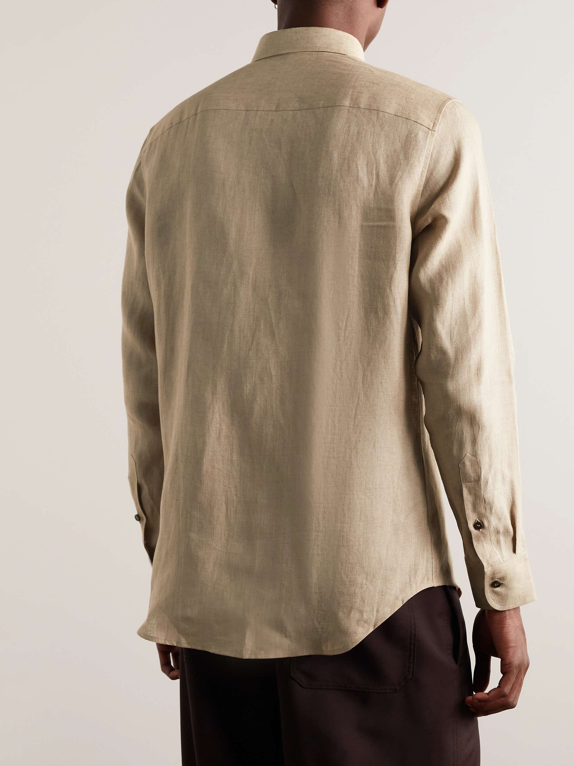 BRIONI Linen Shirt for Men | MR PORTER