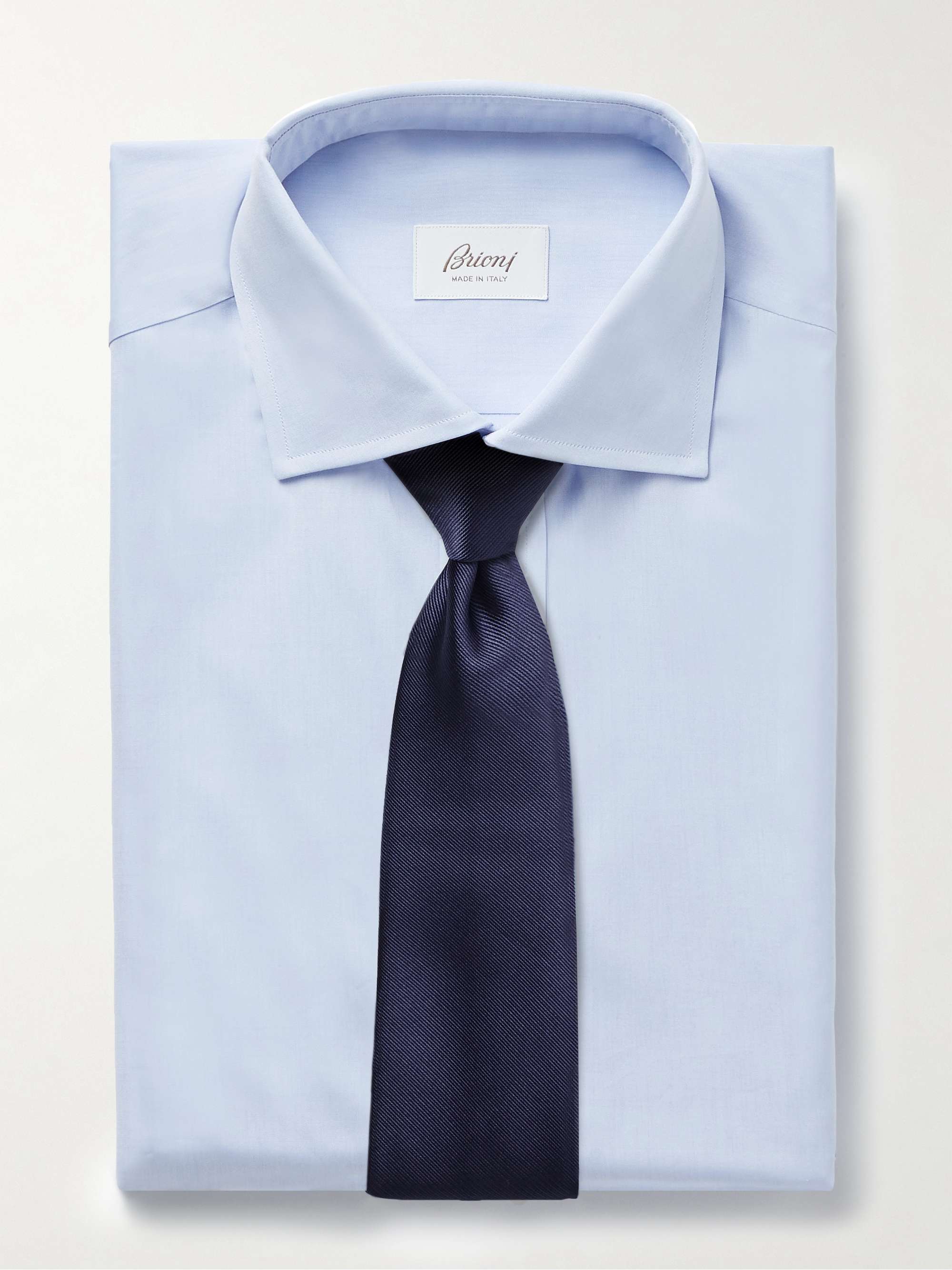 BRIONI Cutaway-Collar Cotton Oxford Shirt