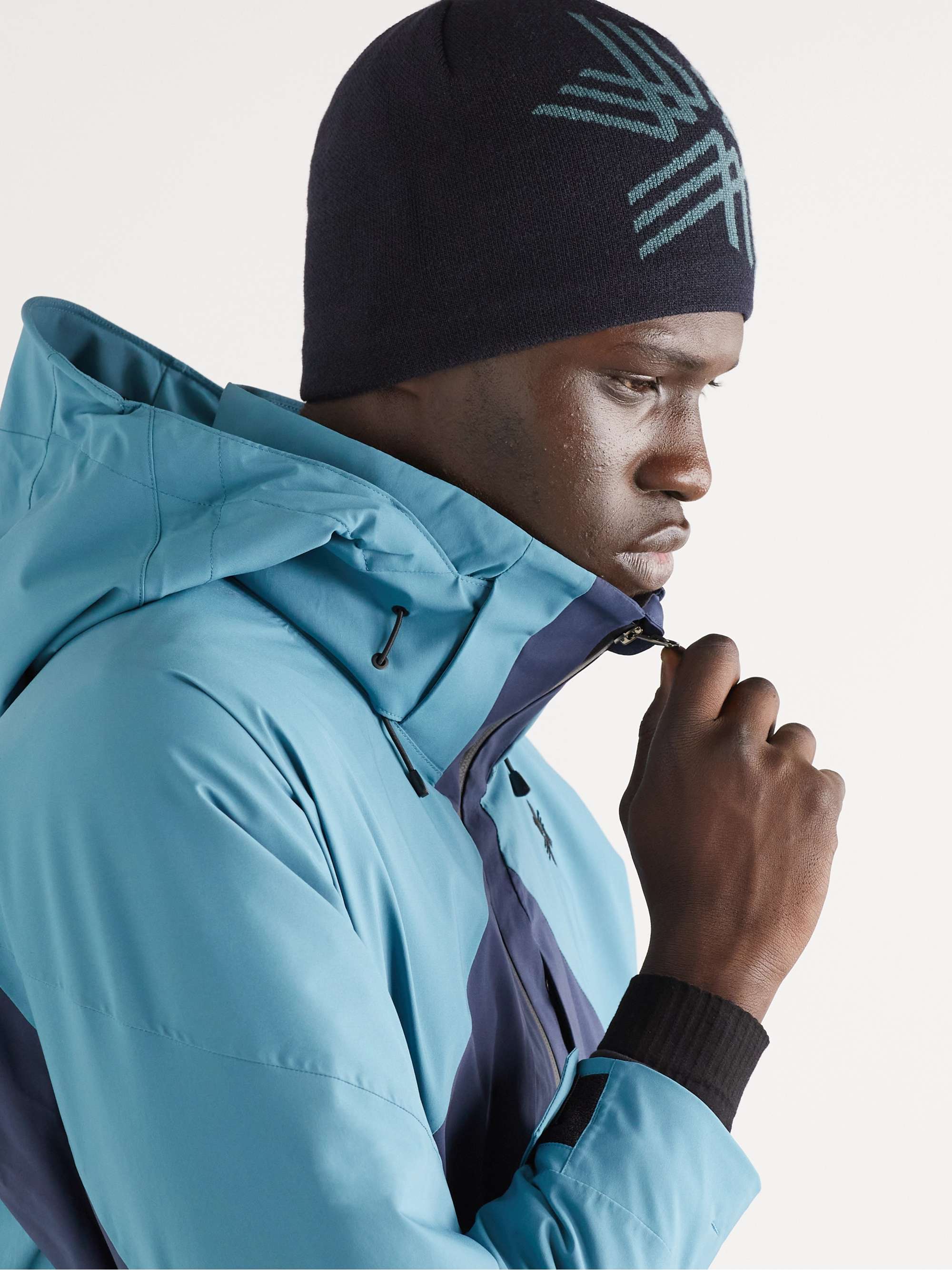 GOLDWIN Logo-Jacquard Knitted Ski Beanie