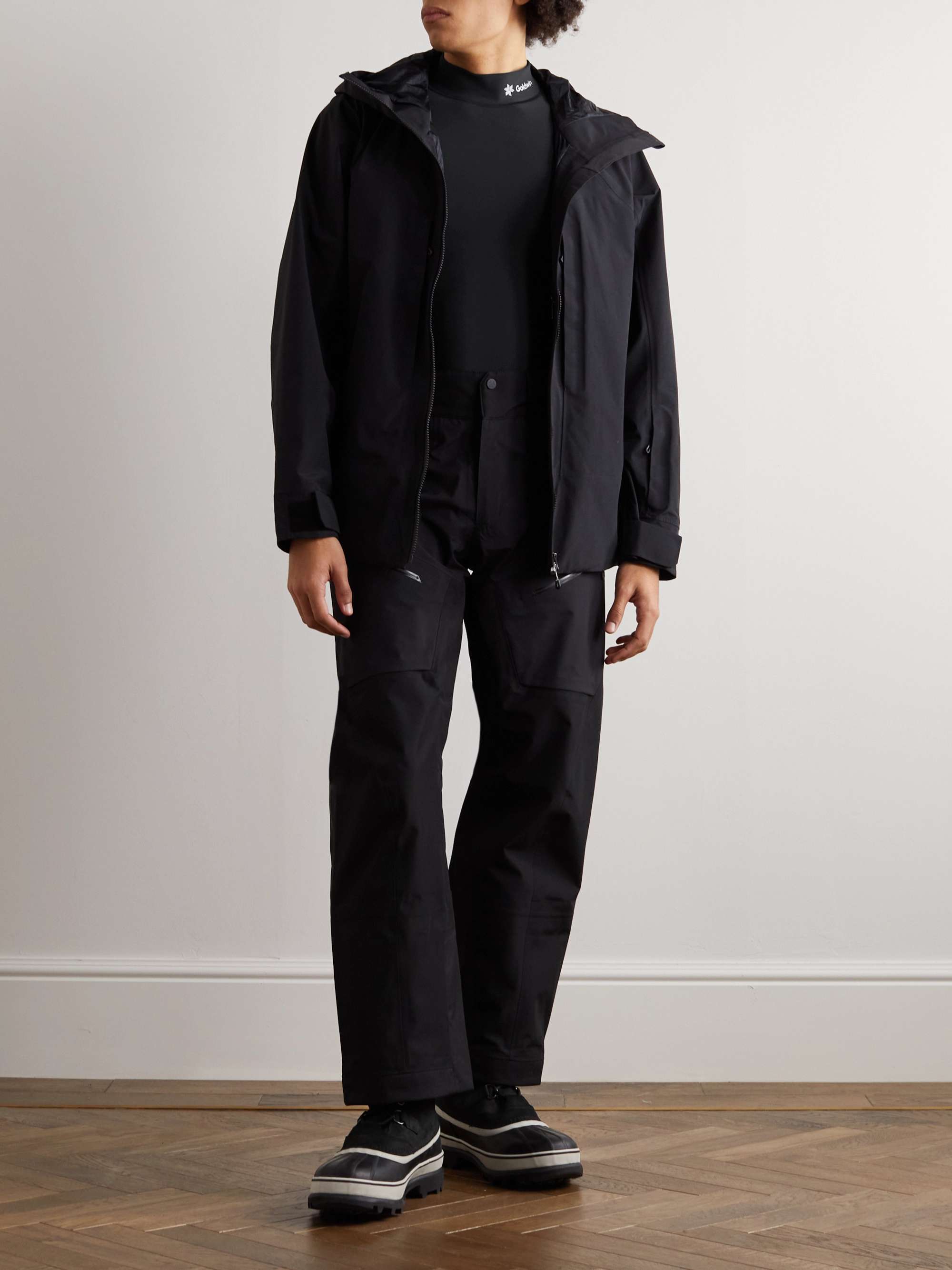 GOLDWIN Kidenshi Warm Logo-Print Stretch-Jersey Turtleneck Ski Layer