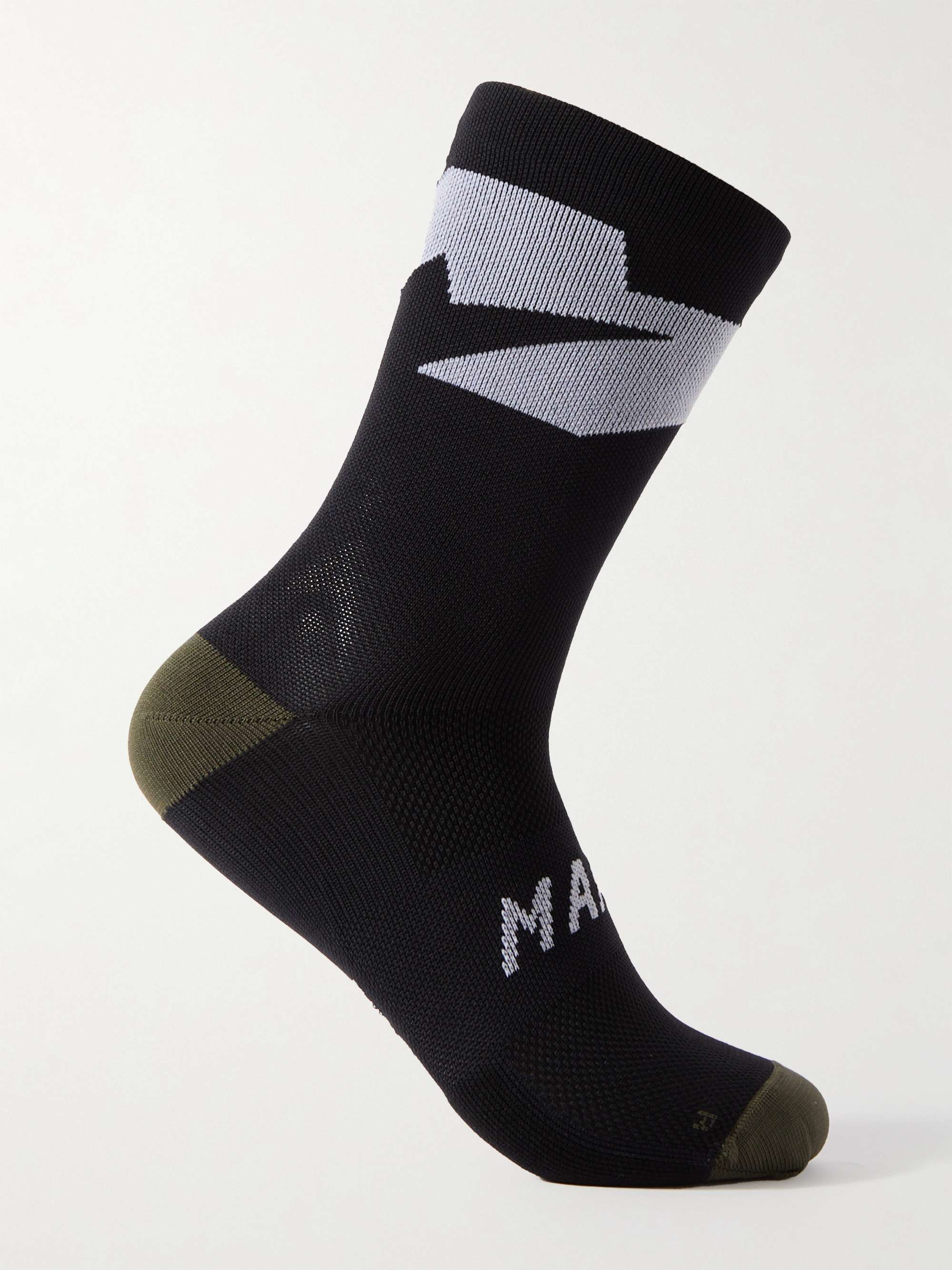 MAAP Evolve Colour-Block Stretch-Knit Cycling Socks