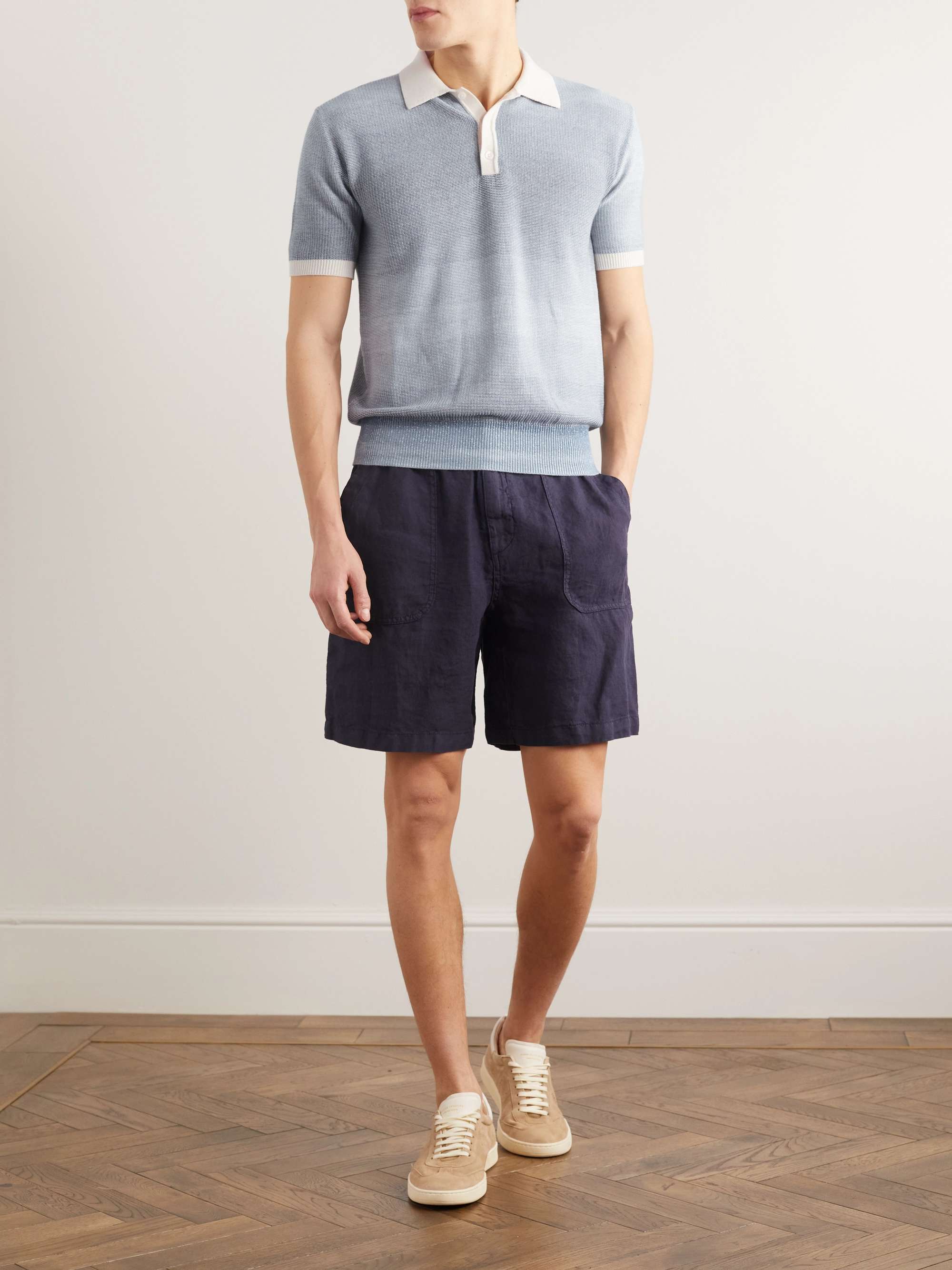 ALTEA Slim-Fit Dégradé Cotton Polo Shirt