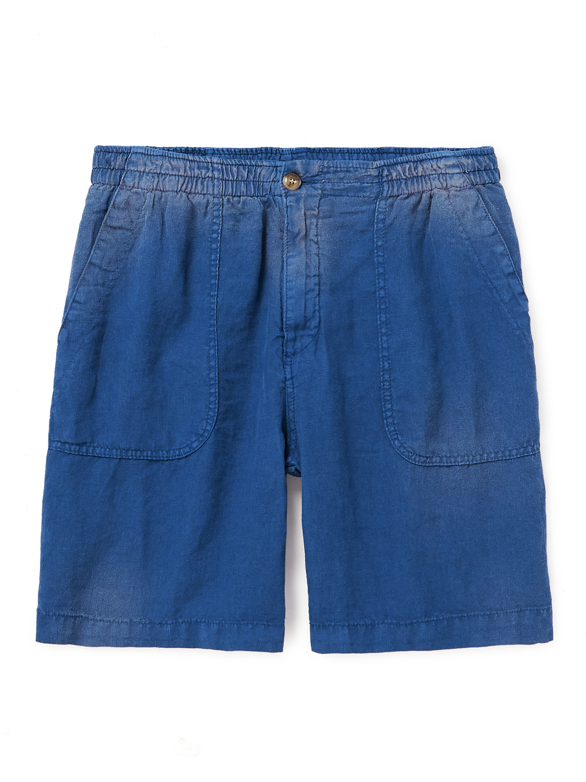 Fatigue Straight-Leg Linen Bermuda Shorts