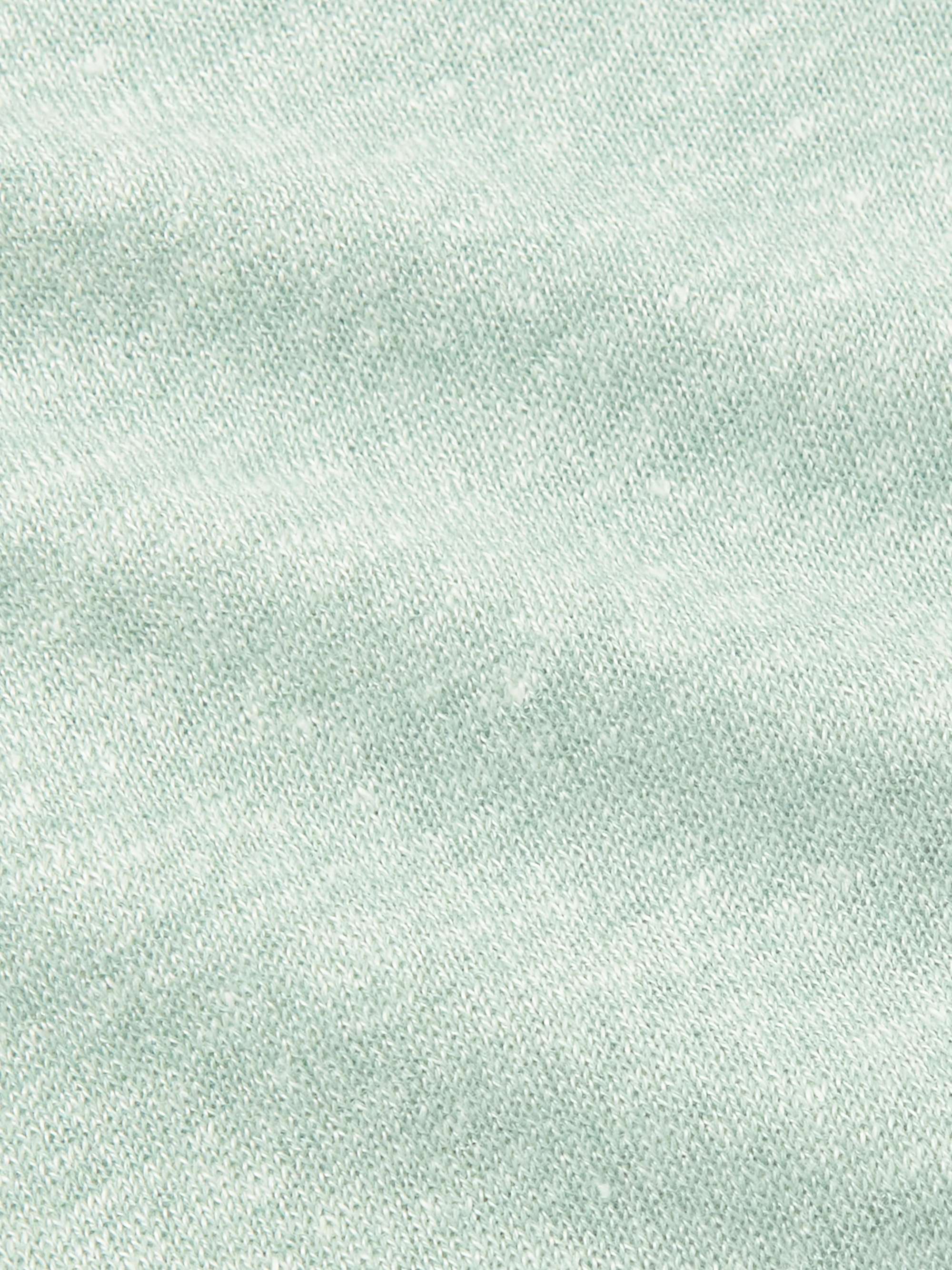 ALTEA Slim-Fit Linen and Cotton-Blend Polo Shirt
