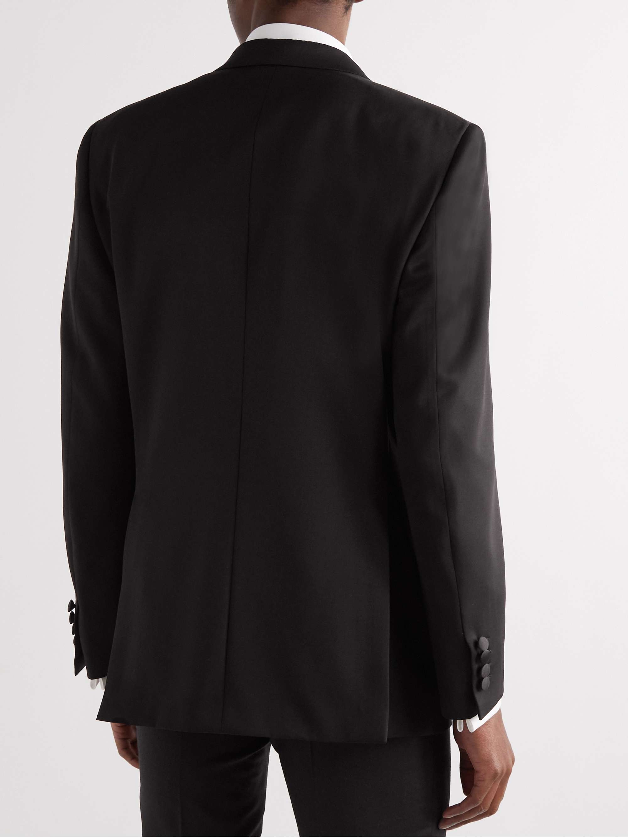 BRIONI Virgilio Silk-Trimmed Wool Tuxedo Jacket