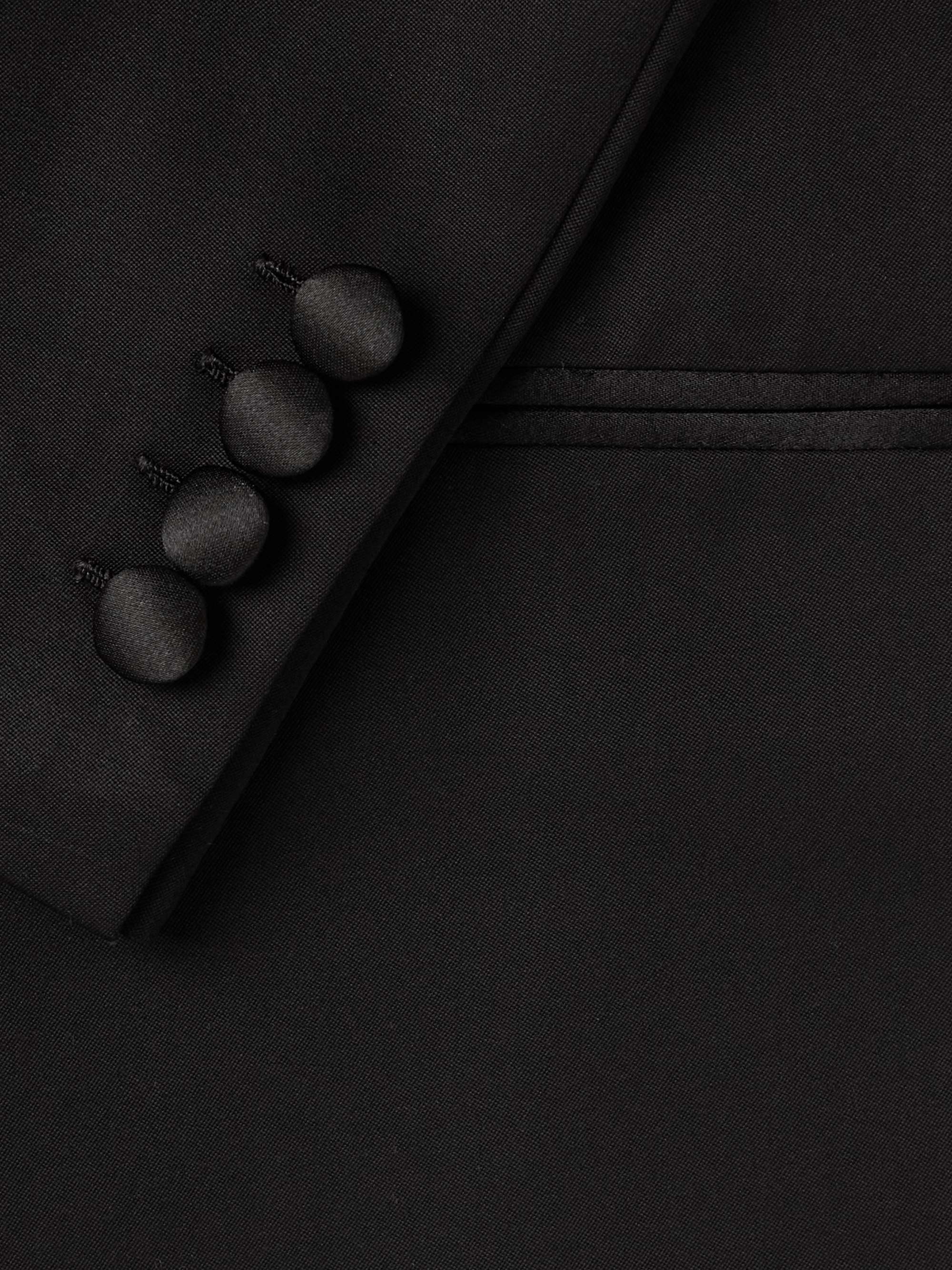 BRIONI Virgilio Silk-Trimmed Wool Tuxedo Jacket
