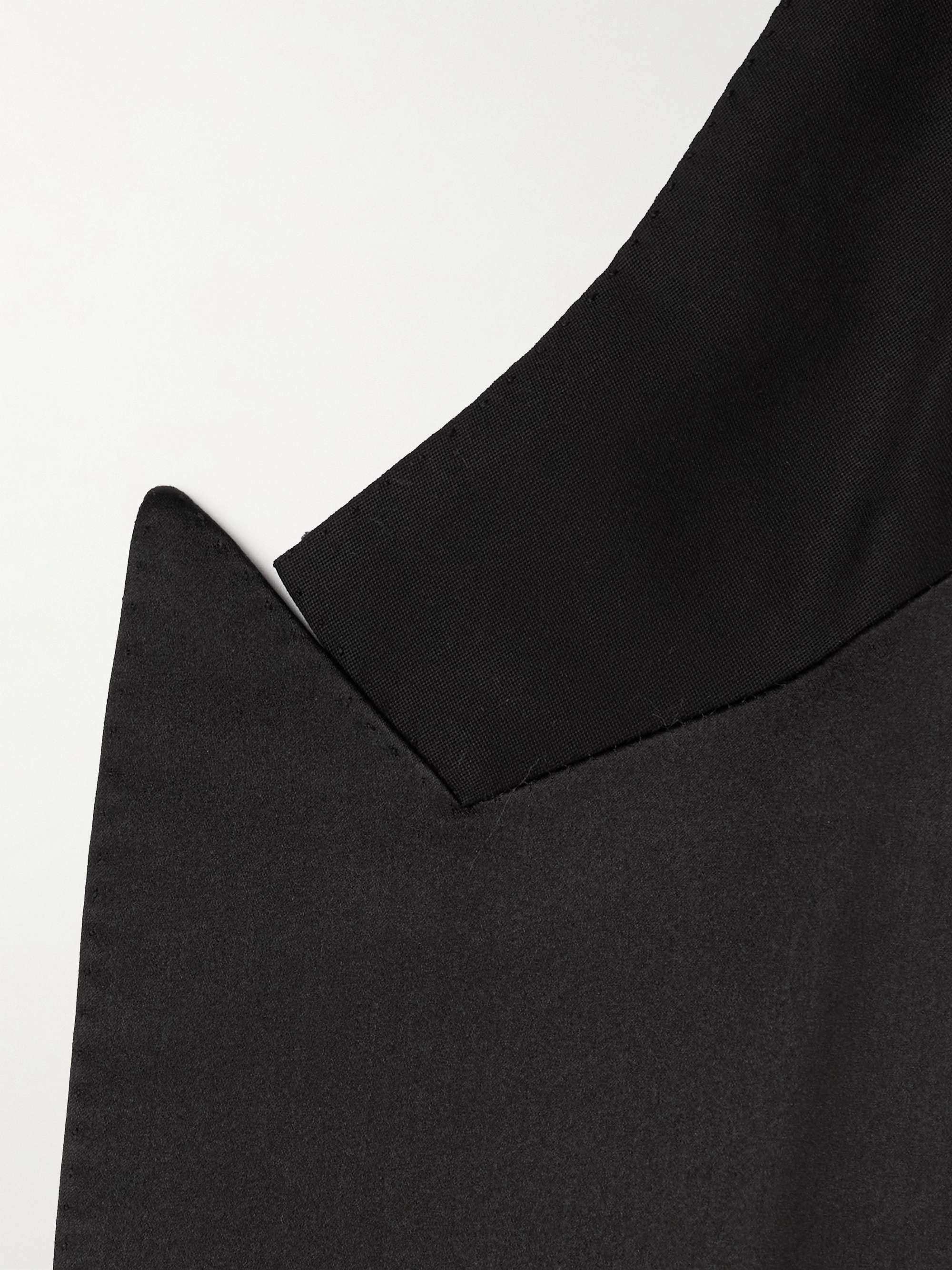 BRIONI Virgilio Silk-Trimmed Wool Tuxedo Jacket