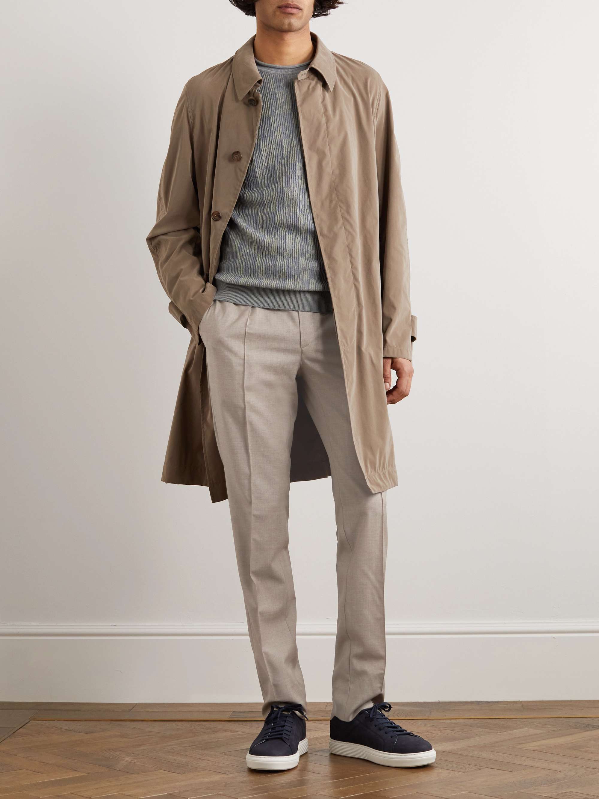 BRIONI Sidney Straight-Leg Wool Drawstring Trousers