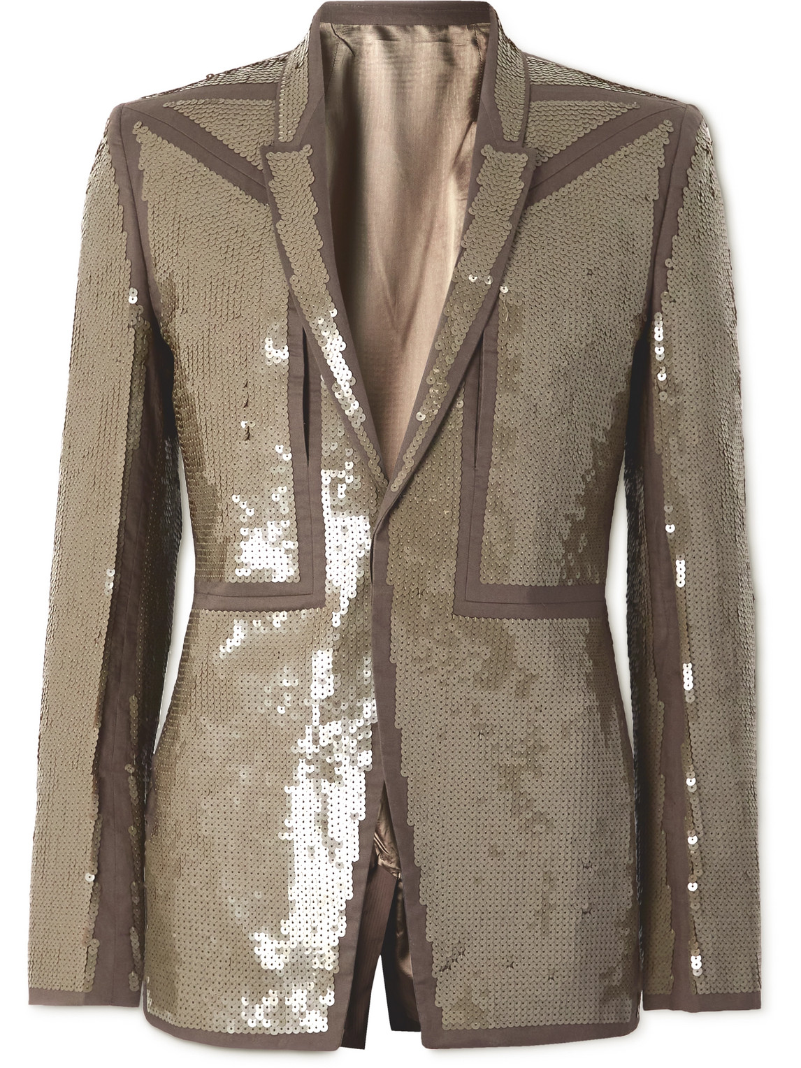 Fogpocket Neue Alice Sequined Cotton-Gauze Suit Jacket
