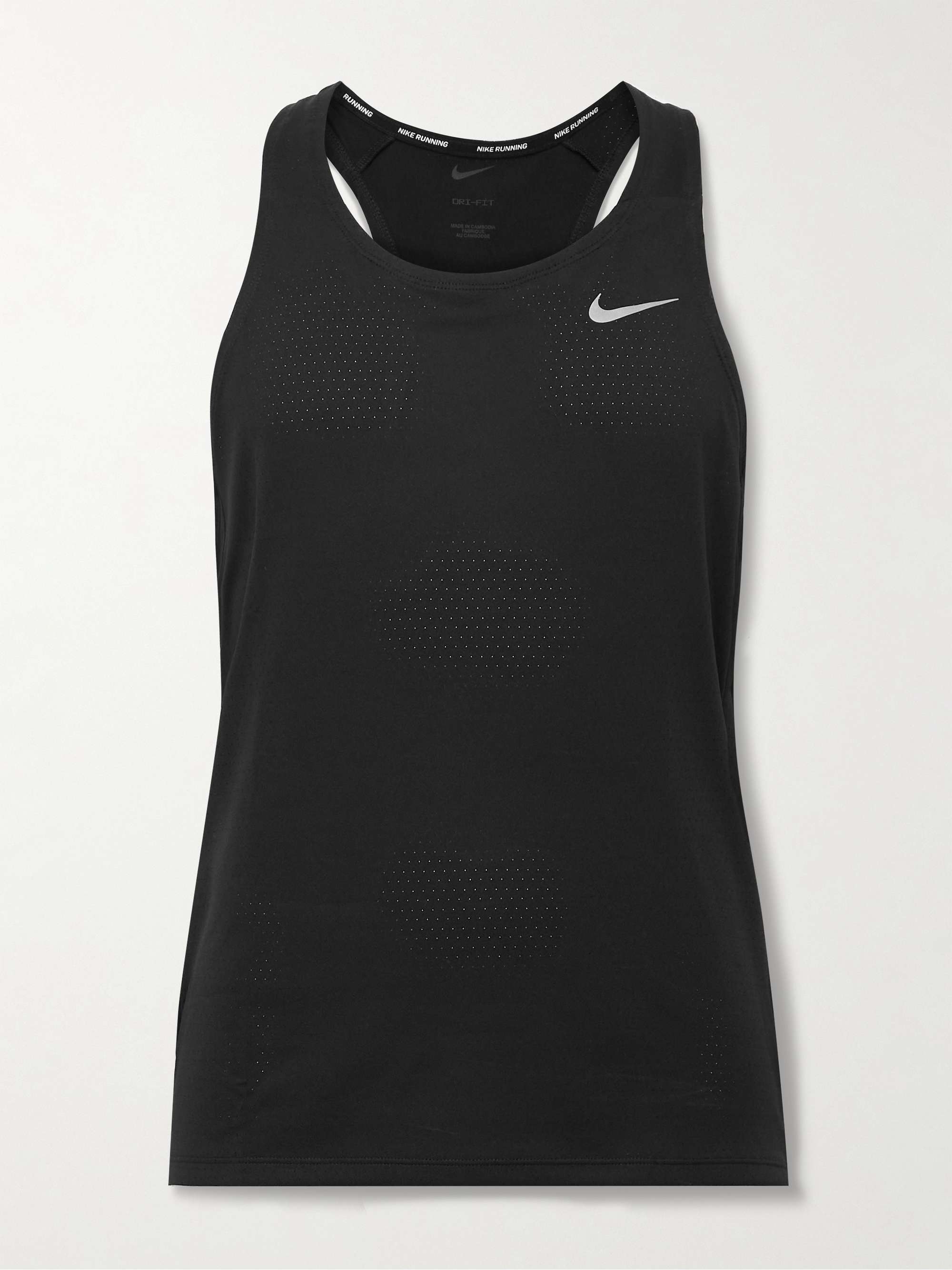 NIKE RUNNING Fast Slim-Fit Dri-FIT Mesh Tank Top for Men