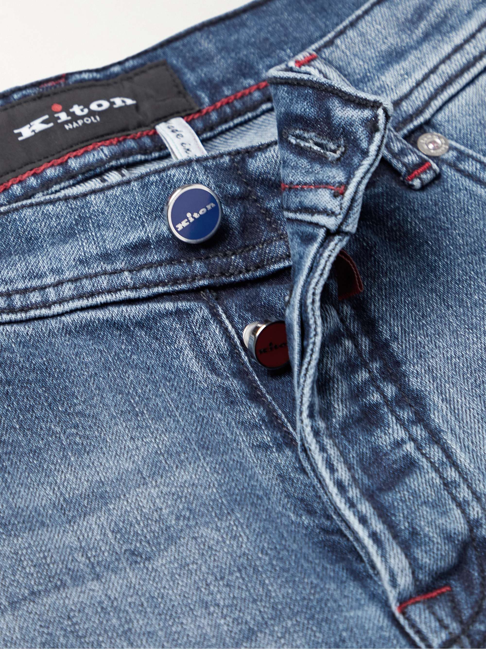 KITON Slim-Fit Straight-Leg Selvedge Jeans