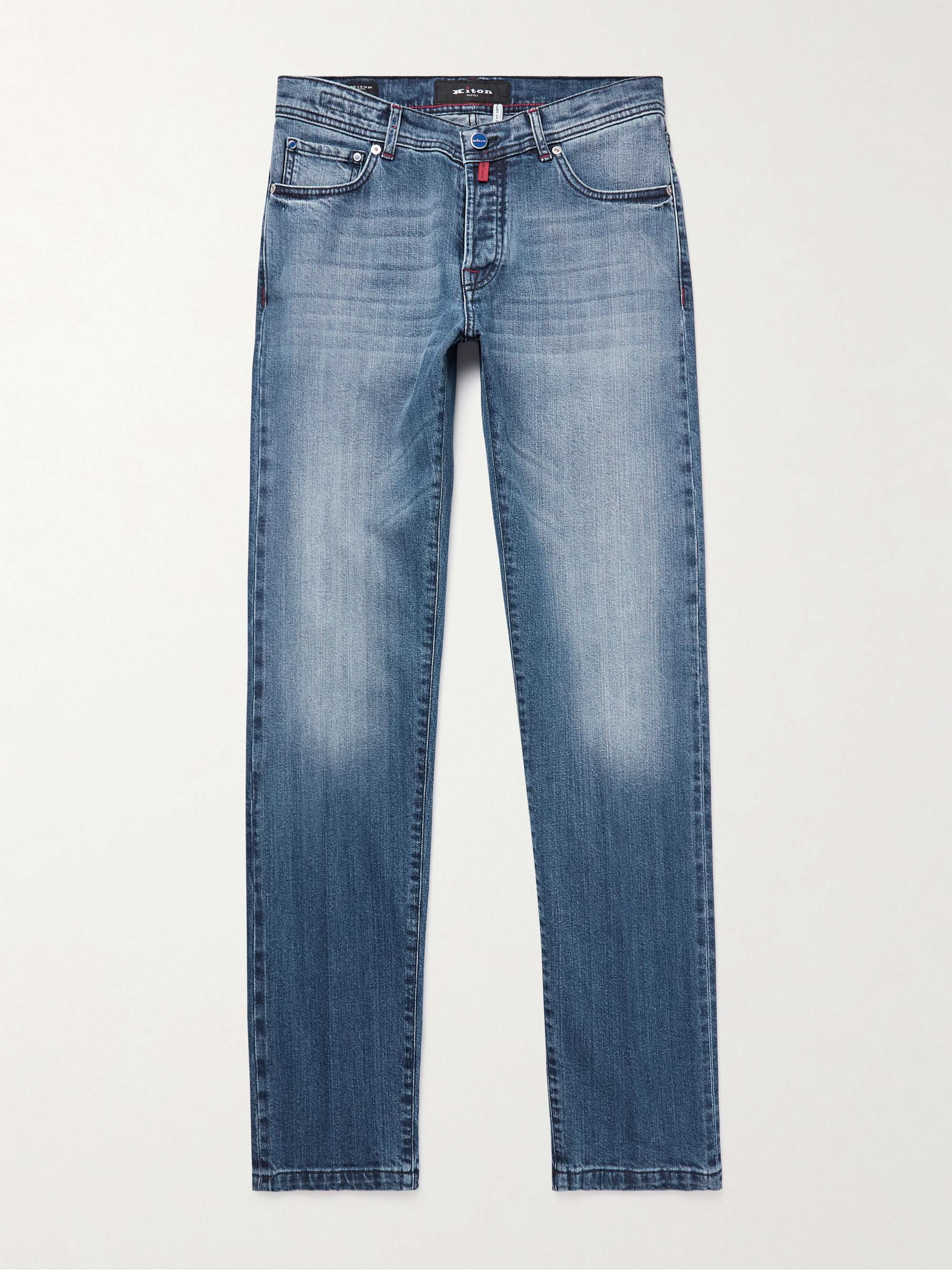 KITON Slim-Fit Straight-Leg Selvedge Jeans