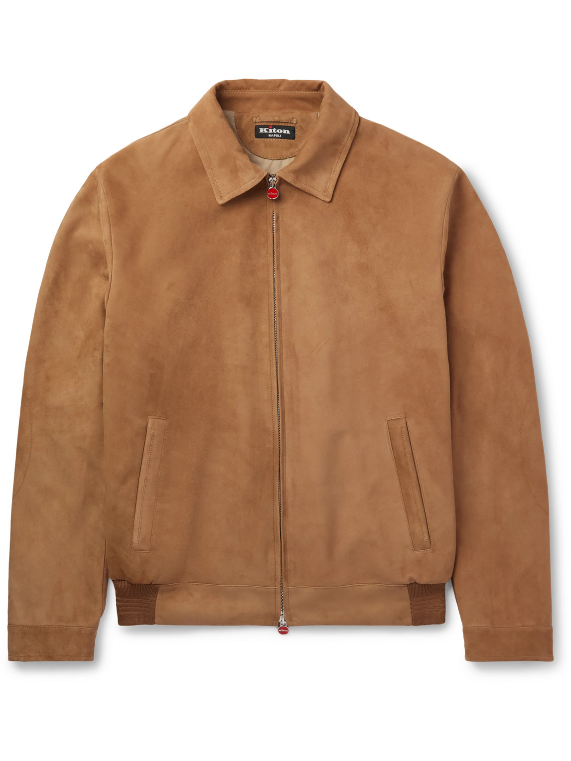 KITON SUEDE HARRINGTON JACKET