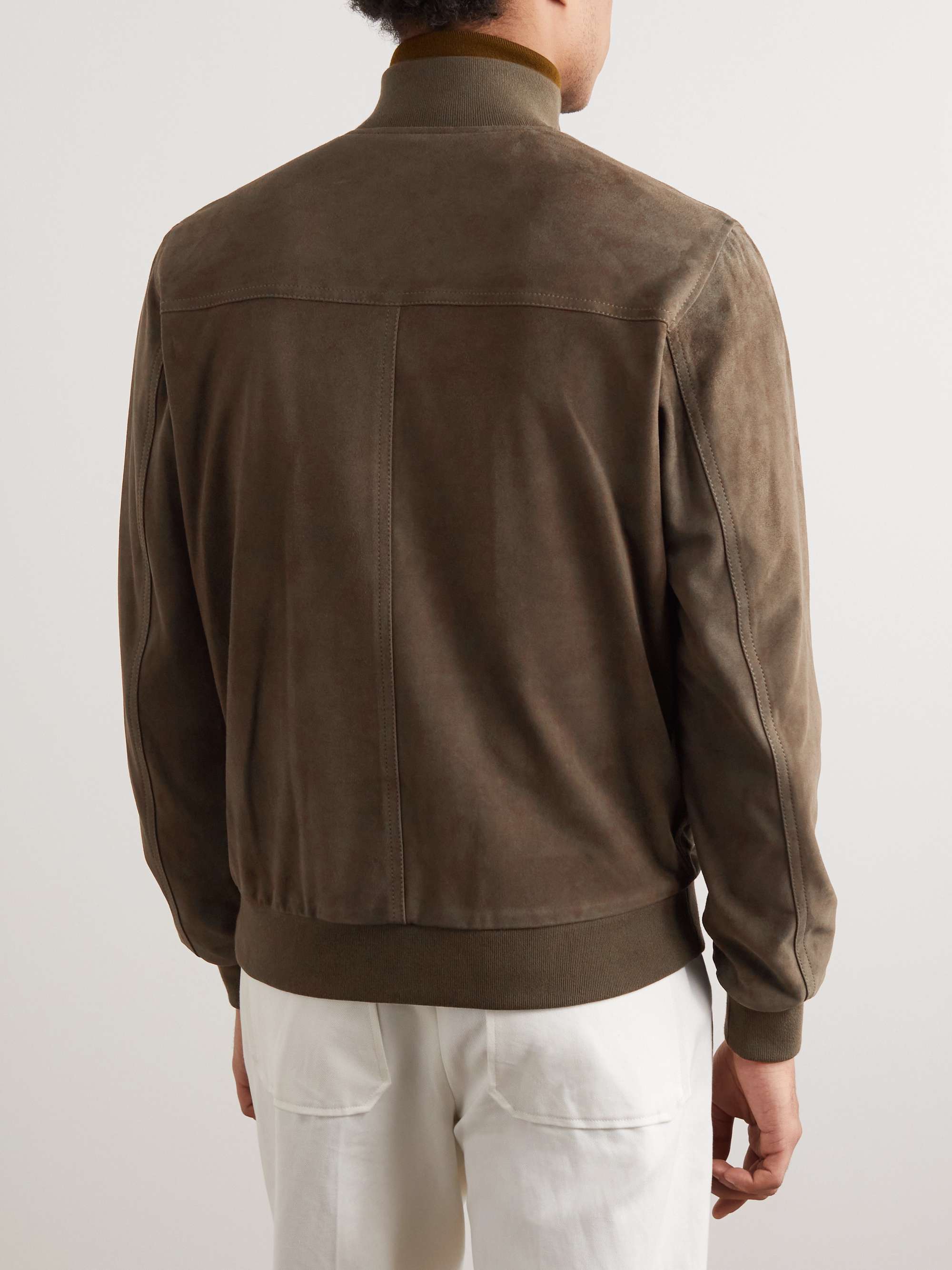VALSTAR Valstarino Suede Bomber Jacket