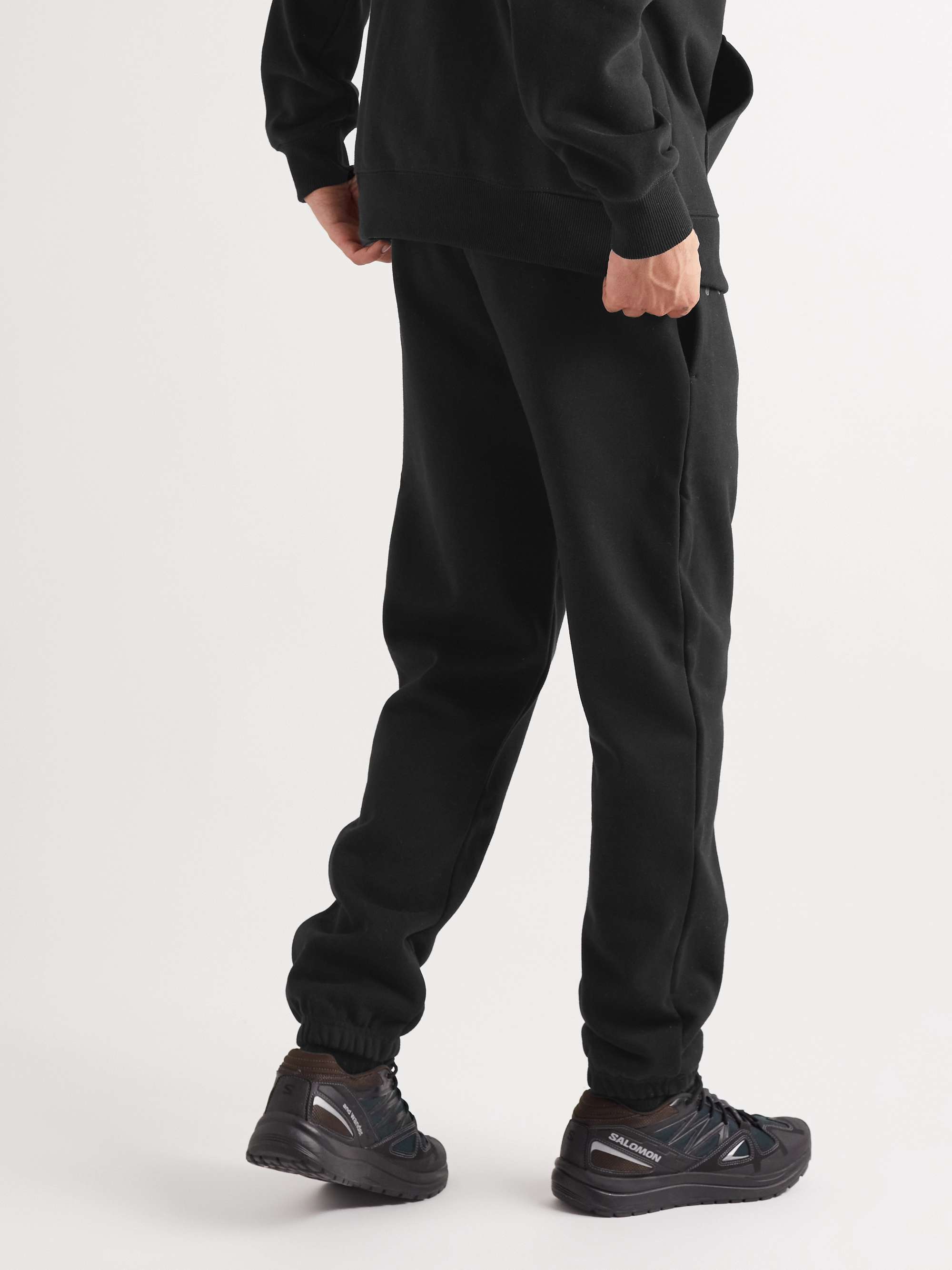 THE NORTH FACE + XX KAWS Tapered Logo-Embroidered Cotton-Jersey Sweatpants