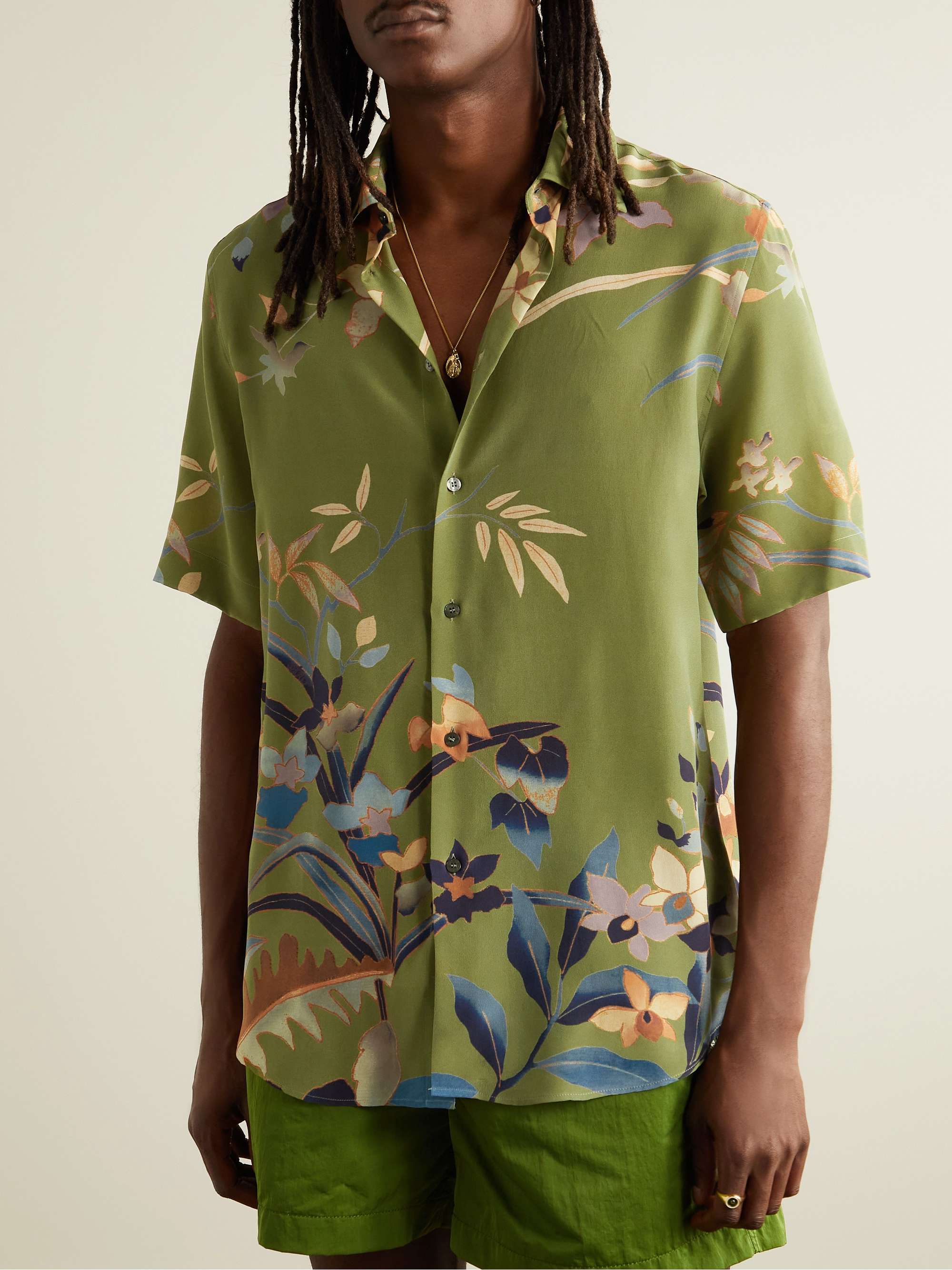 ETRO Floral-Print Silk Shirt