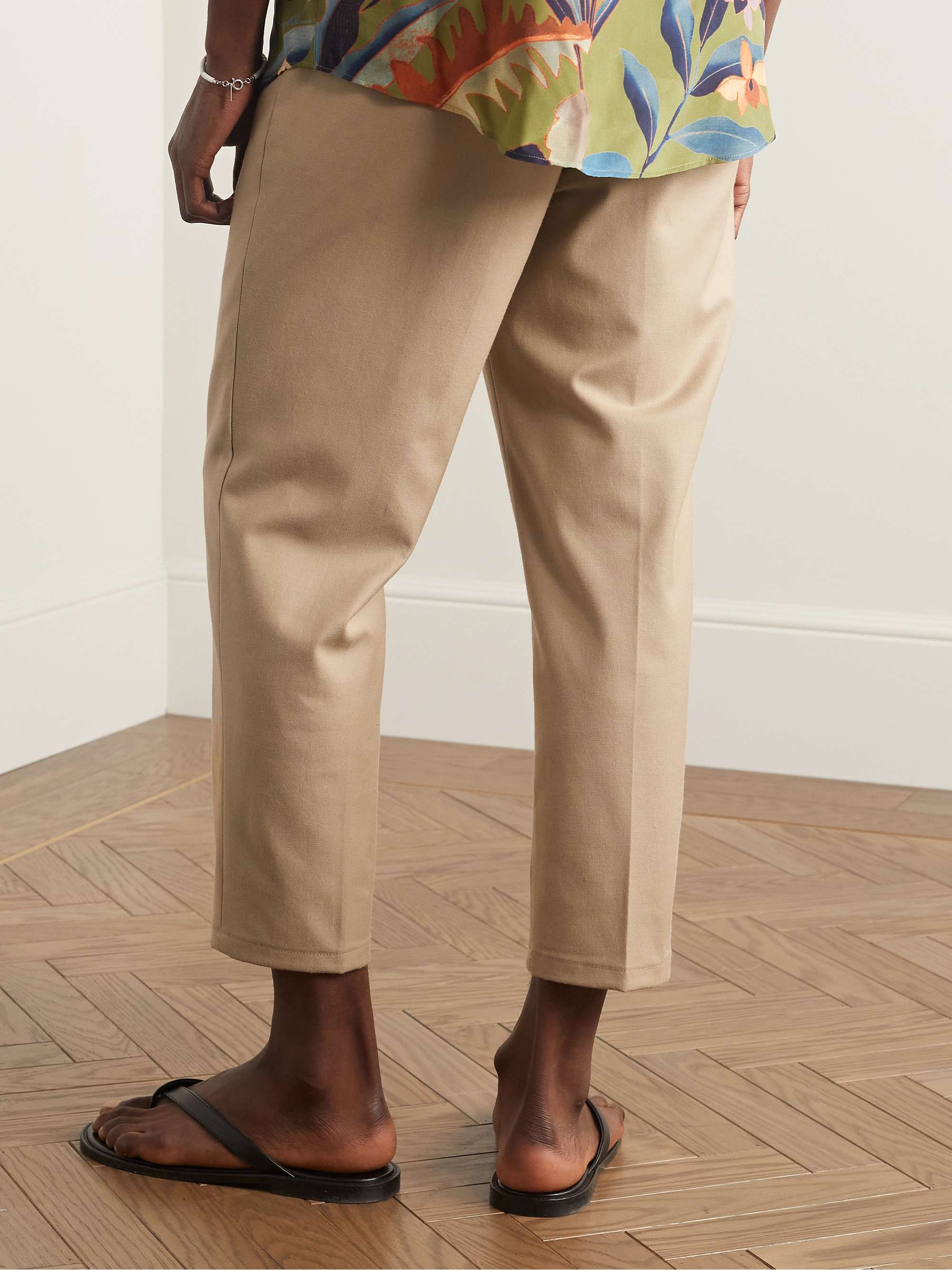 ETRO Tapered Wool-Blend Twill Drawstring Trousers