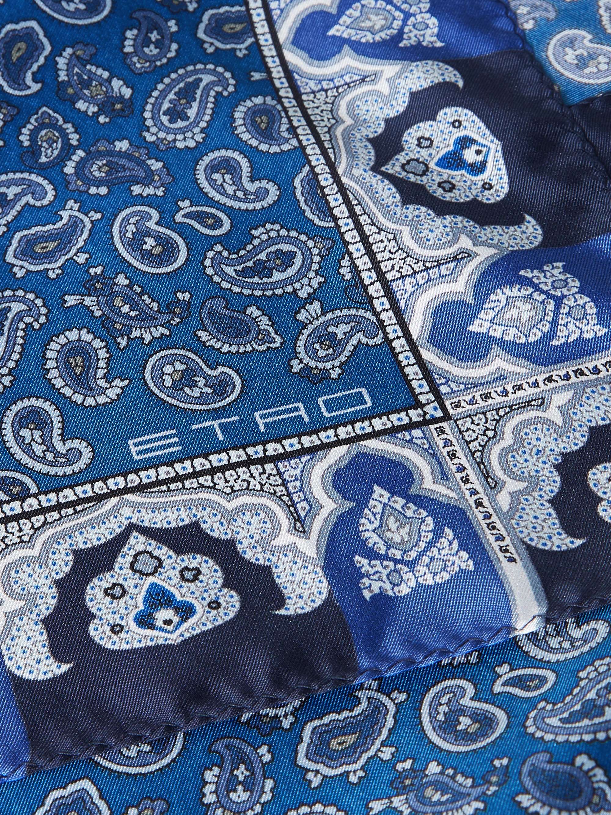 ETRO Paisley-Print Silk-Twill Pocket Square