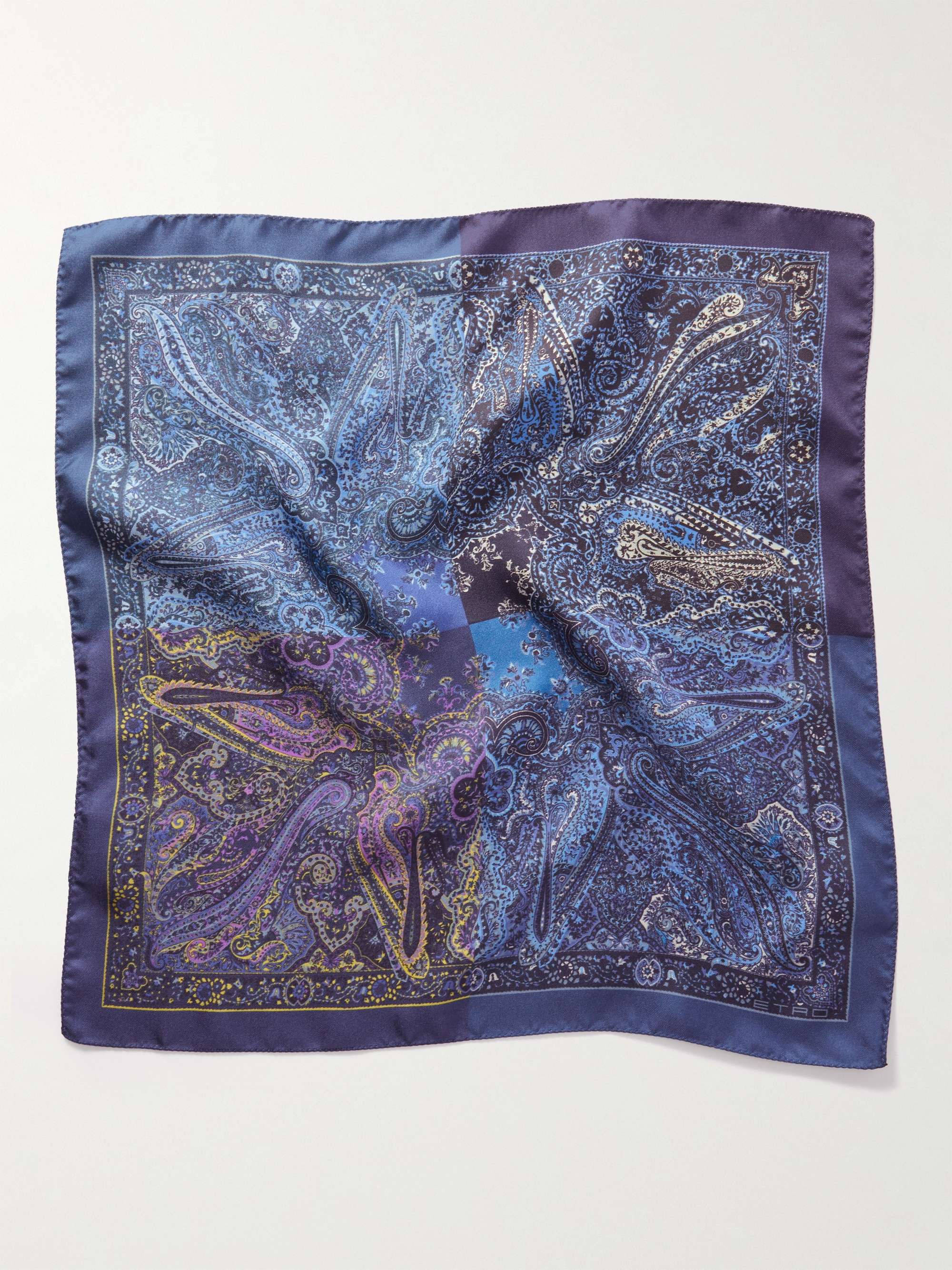 ETRO Paisley-Print Silk-Twill Pocket Square