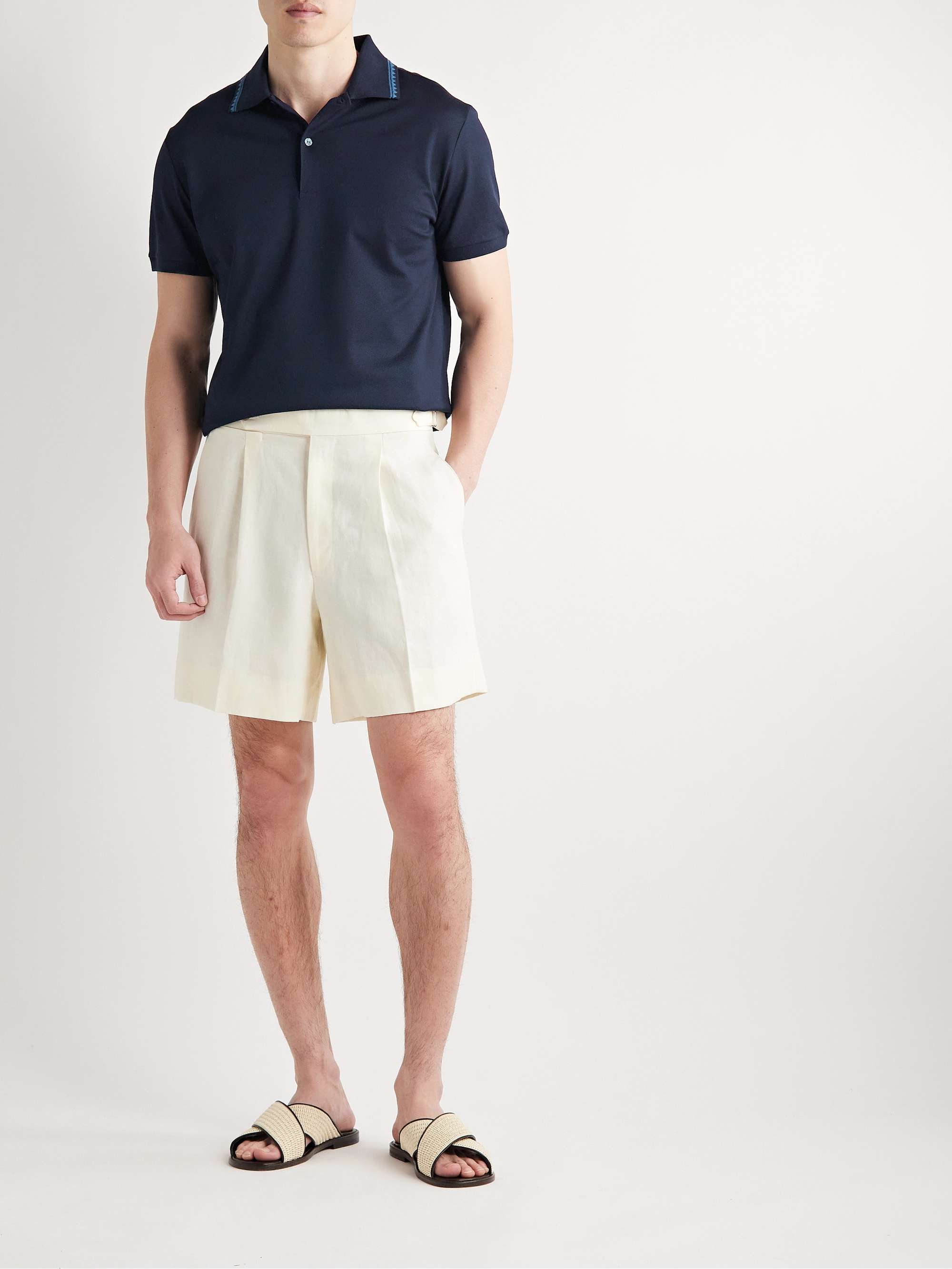ETRO Printed Cotton-Piqué Polo Shirt for Men | MR PORTER