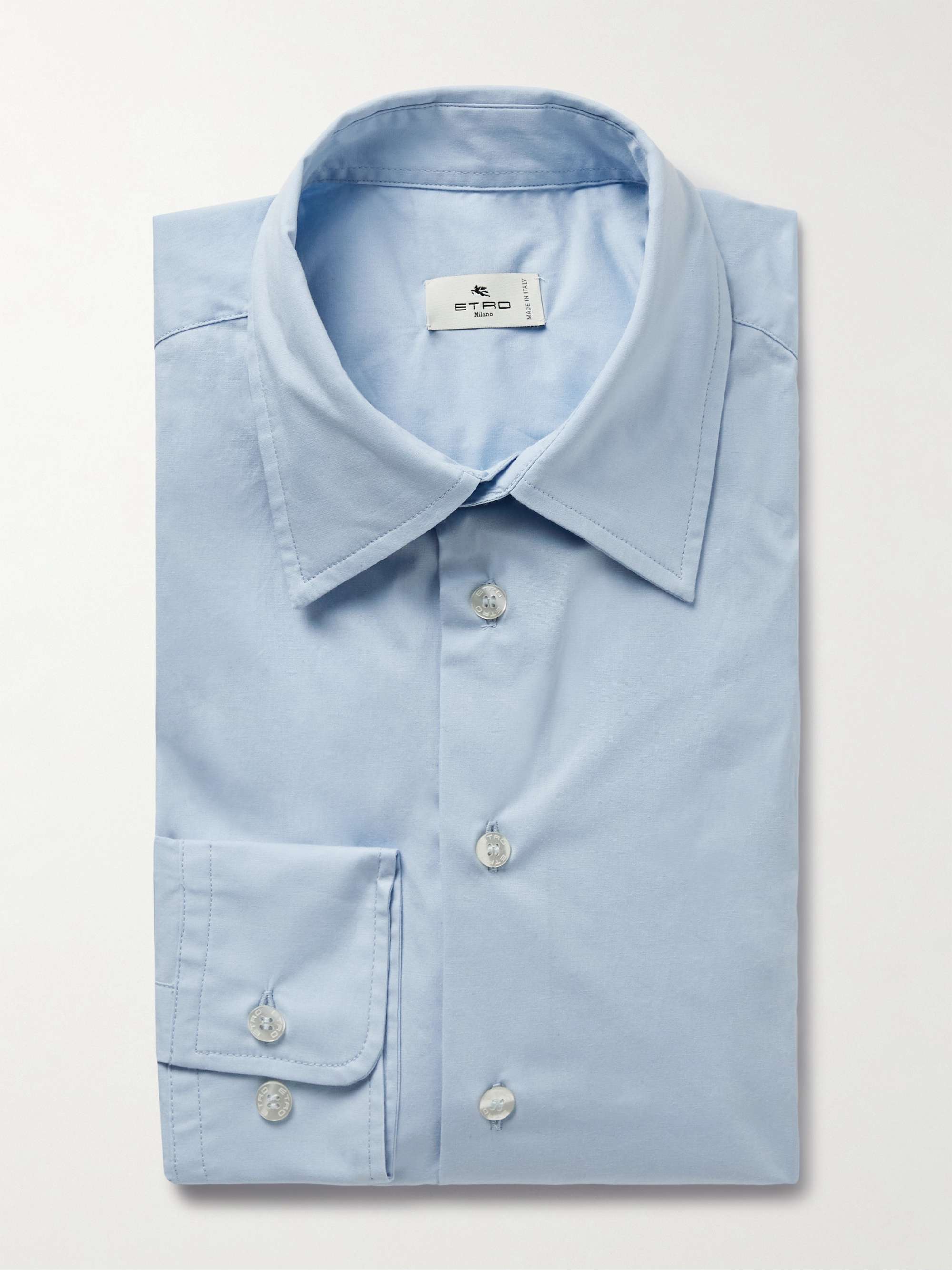 ETRO Slim-Fit Stretch-Cotton Shirt