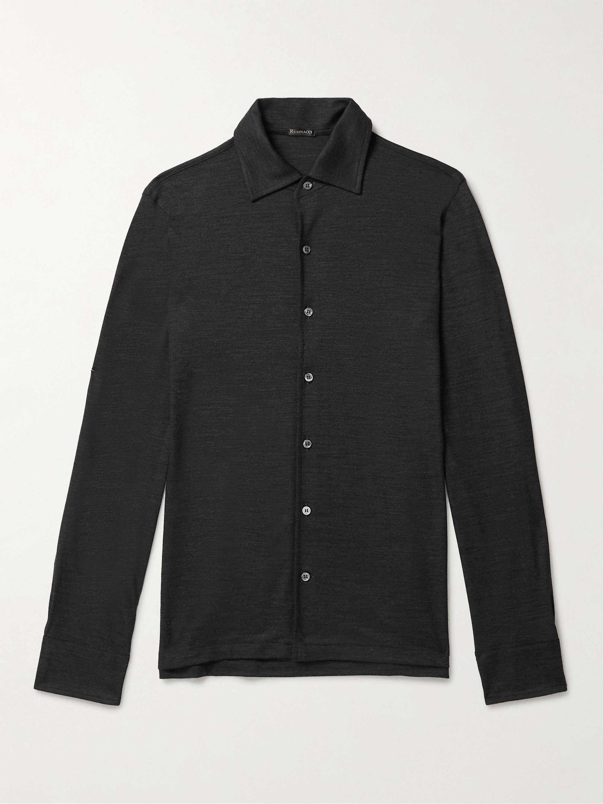 RUBINACCI Wool-Piqué Shirt for Men | MR PORTER