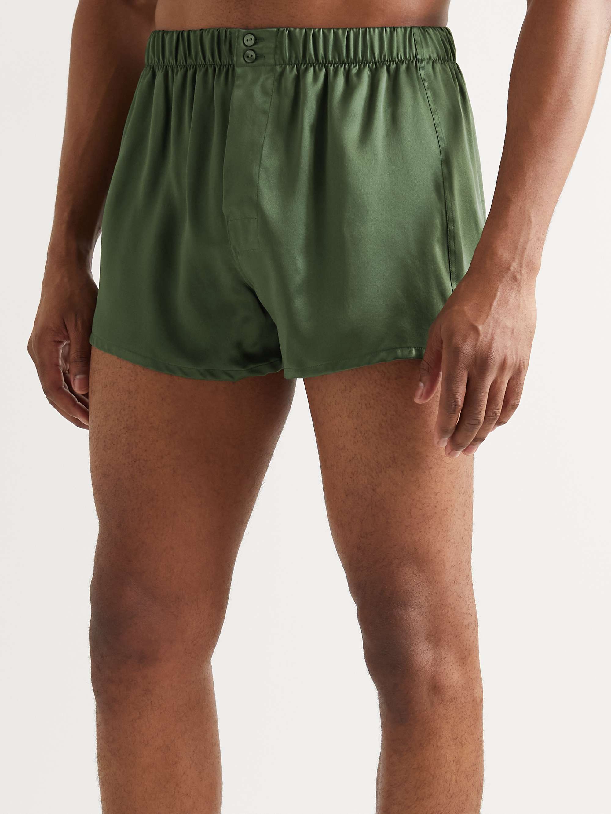 RUBINACCI SilkSatin Boxer Shorts for Men MR PORTER