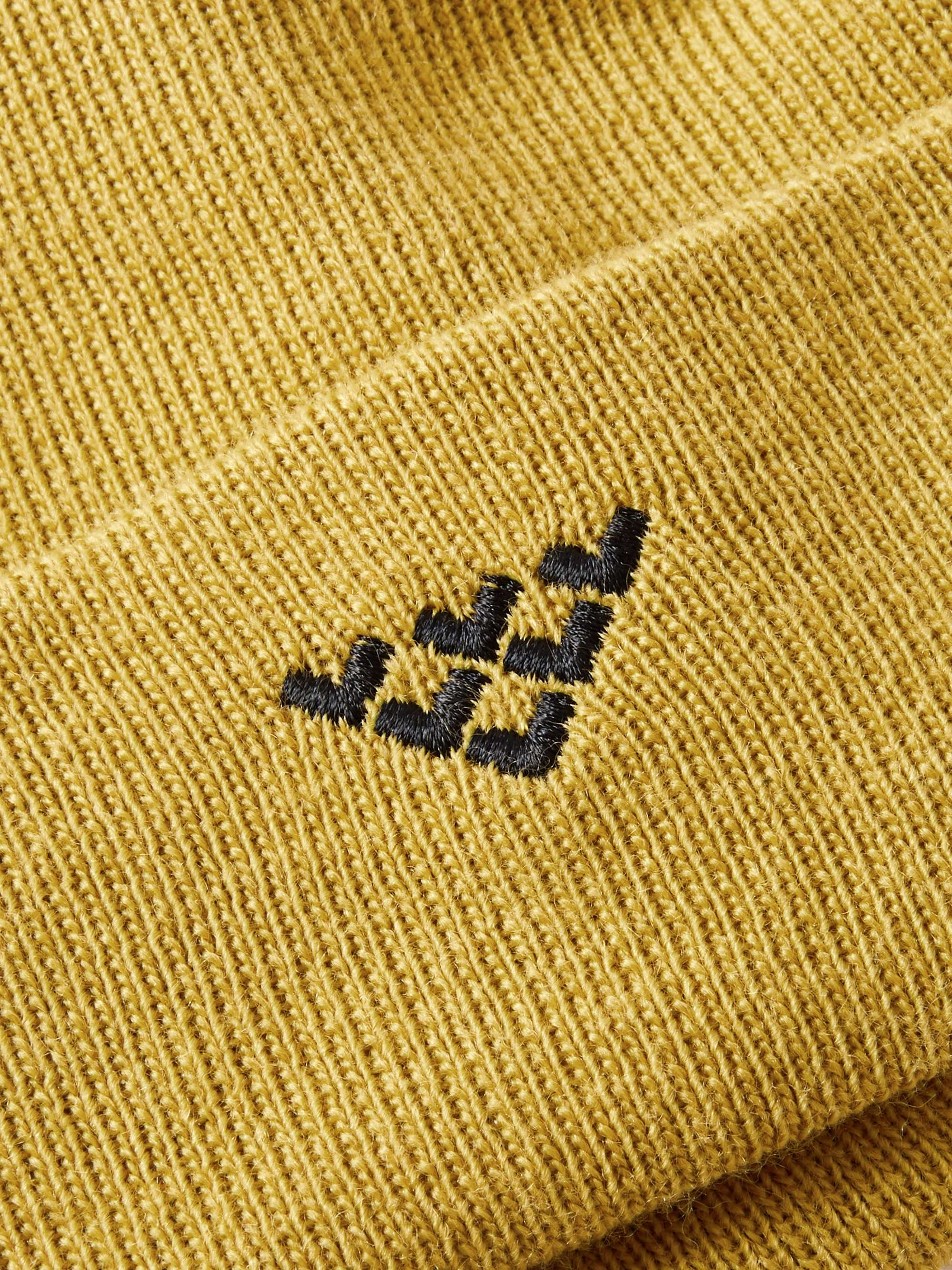 BLACK CROWS Ora Logo-Embroidered Knitted Beanie