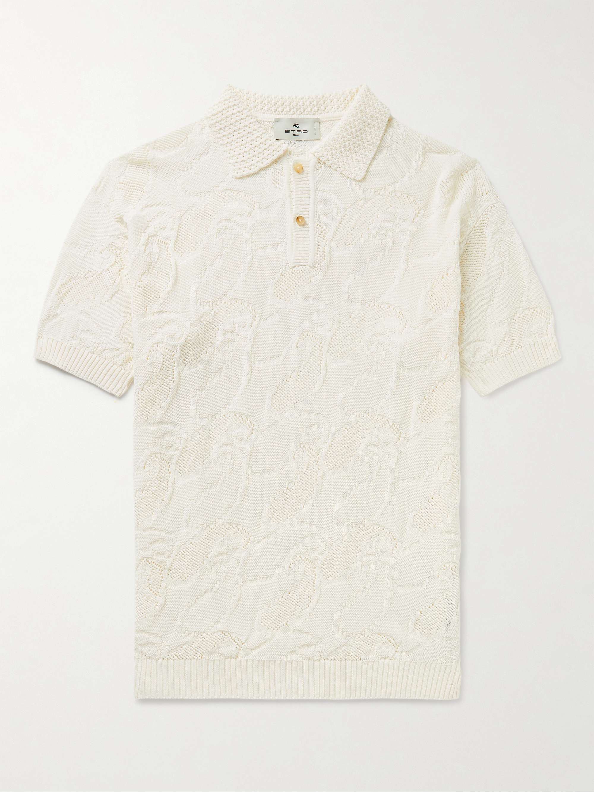 ETRO cotton-jacquard shirt - White