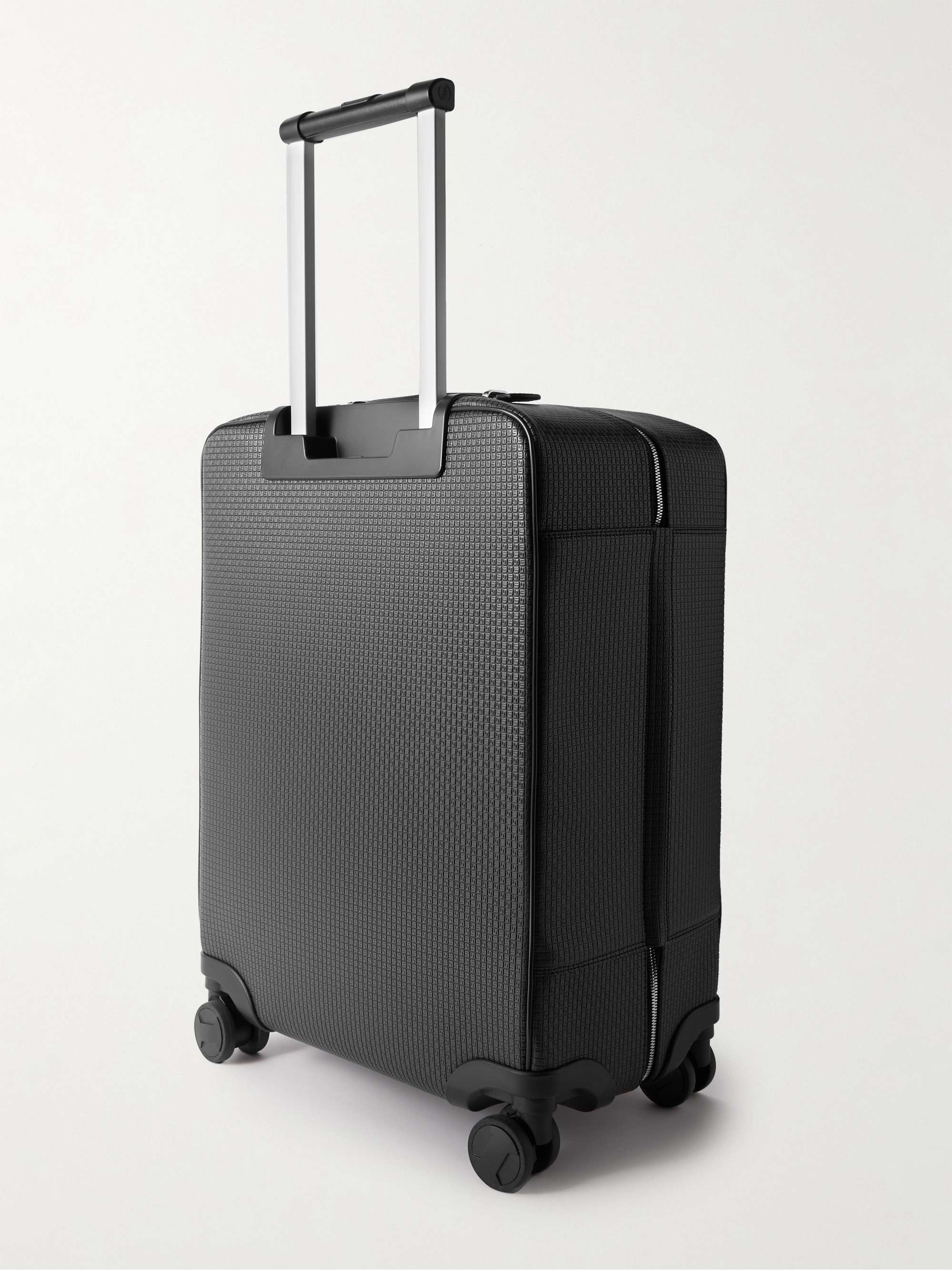 SERAPIAN Stepan Leather-Trimmed Coated-Canvas Carry-On Suitcase