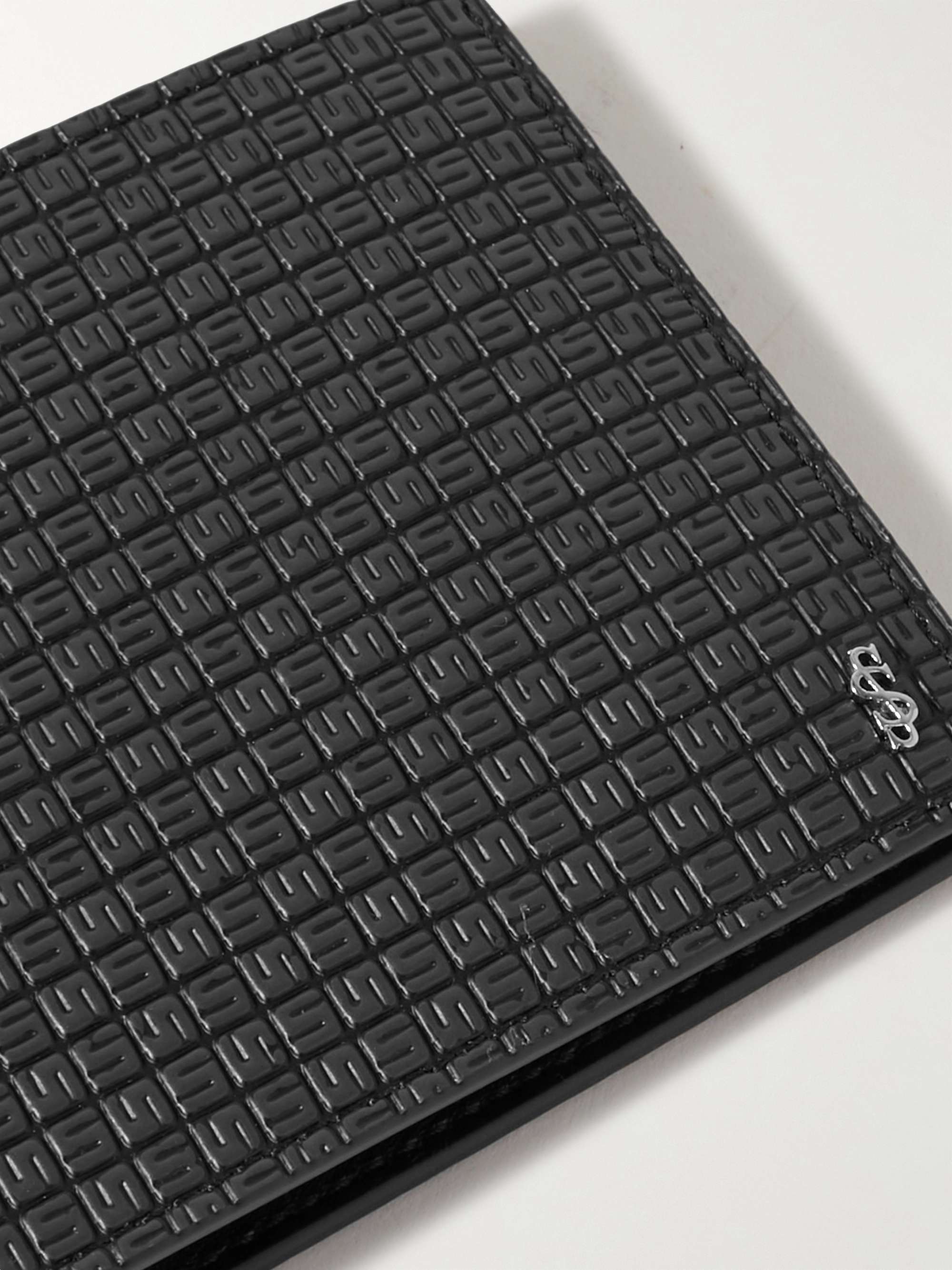 SERAPIAN Stepan Logo-Embossed Coated-Canvas and Leather Billfold Wallet