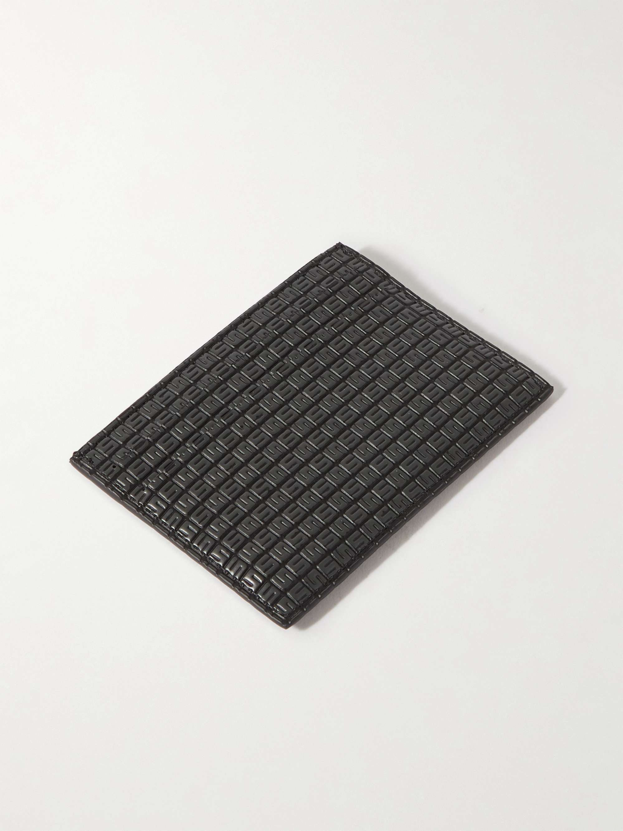 SERAPIAN Stepan Logo-Embossed Coated-Canvas and Leather Cardholder