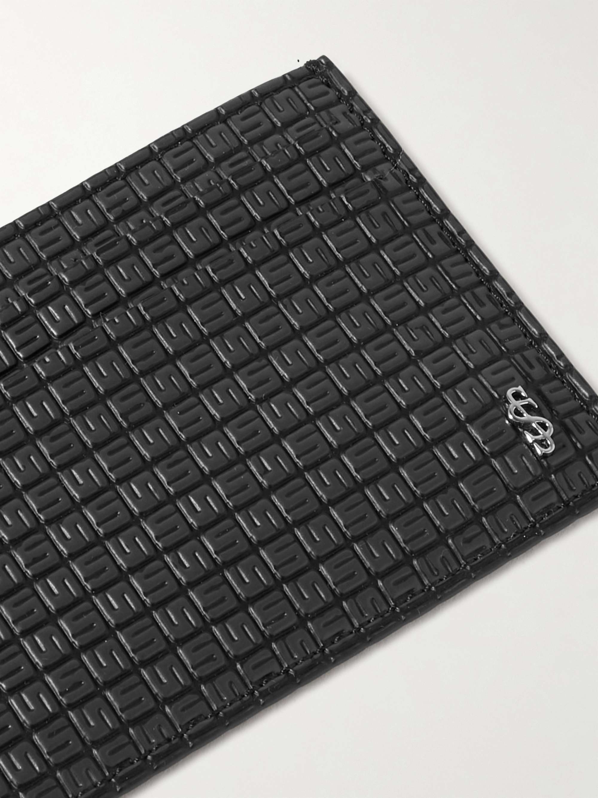 SERAPIAN Stepan Logo-Embossed Coated-Canvas and Leather Cardholder