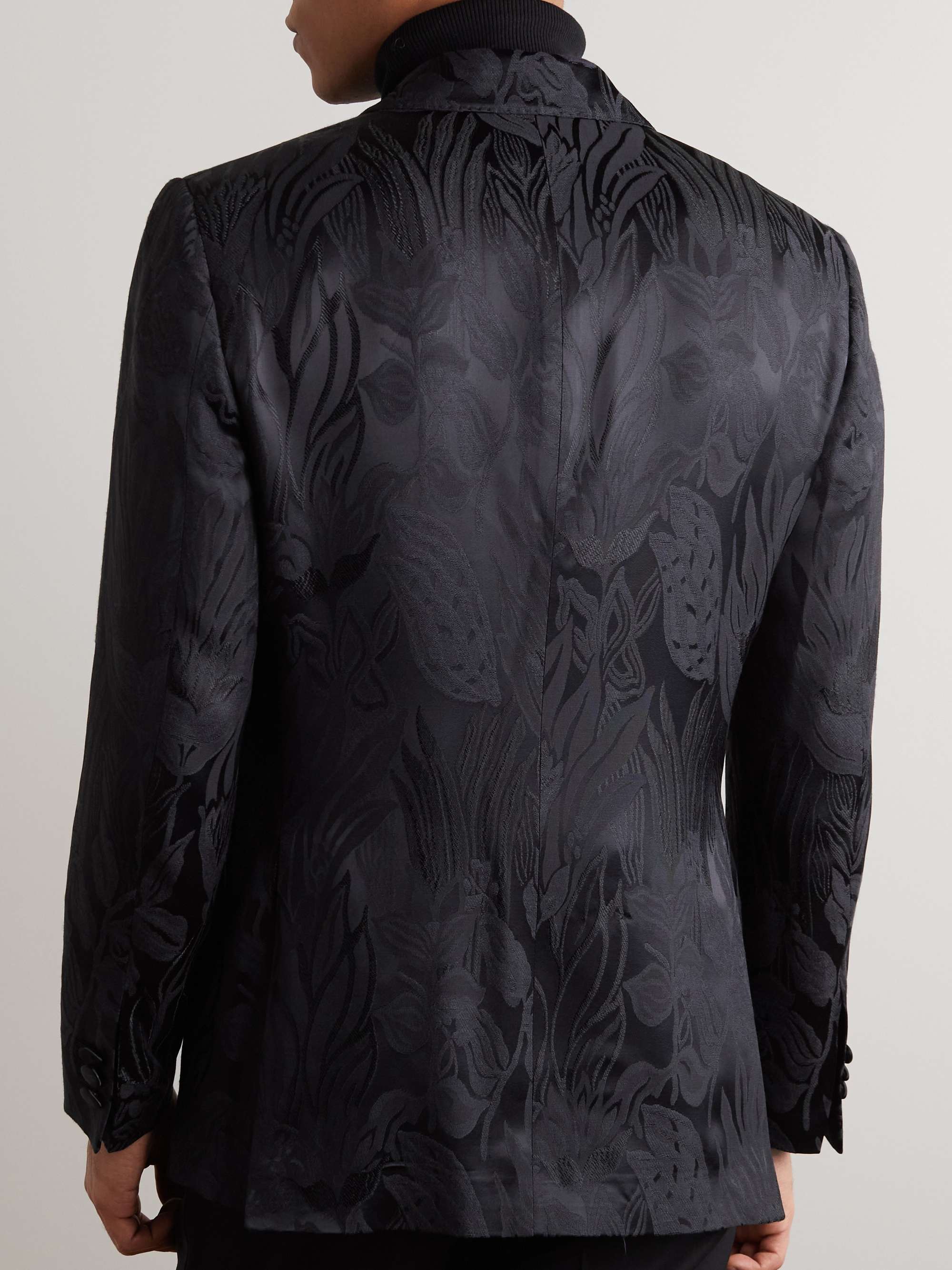 ETRO Satin-Trimmed Jacquard Tuxedo Jacket
