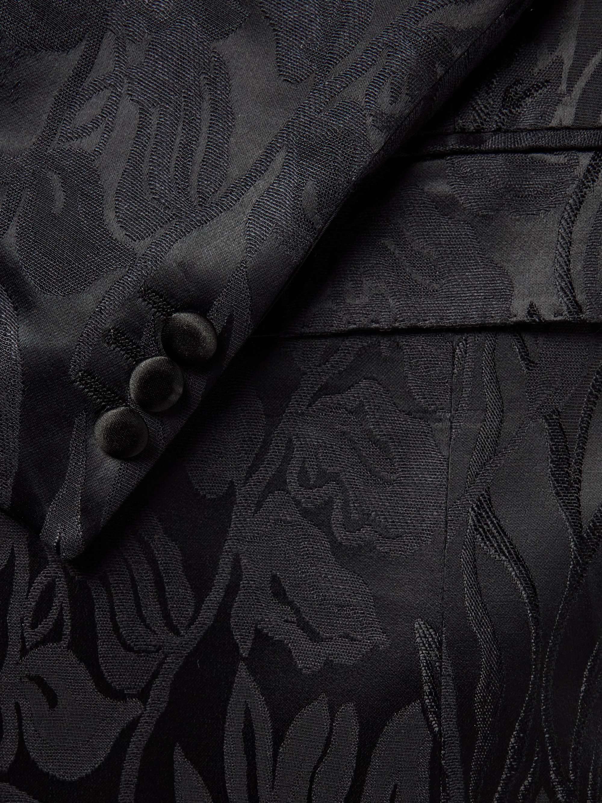 ETRO Satin-Trimmed Jacquard Tuxedo Jacket