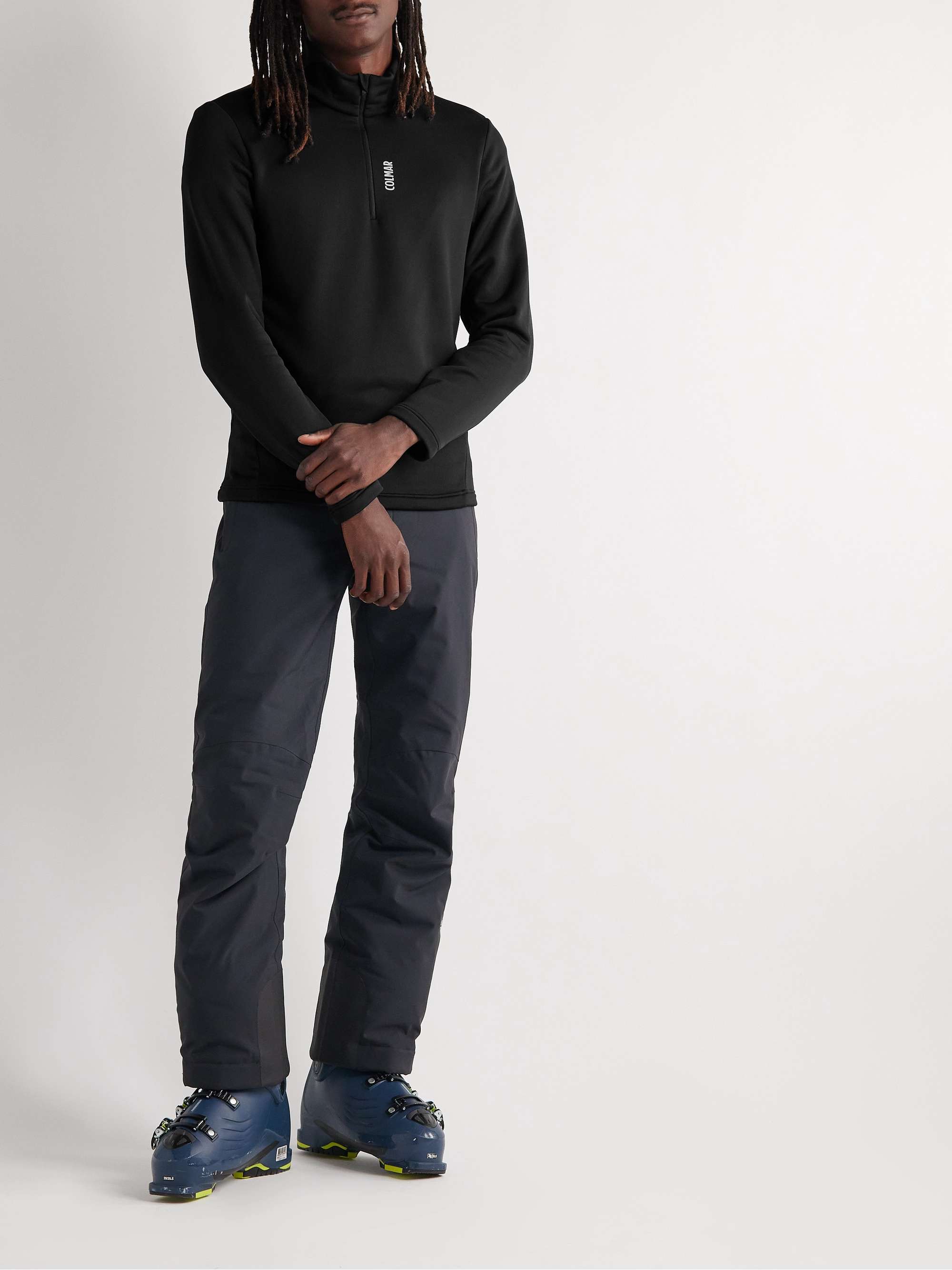 COLMAR Slim-Fit Logo-Print Jersey Half-Zip Base Layer