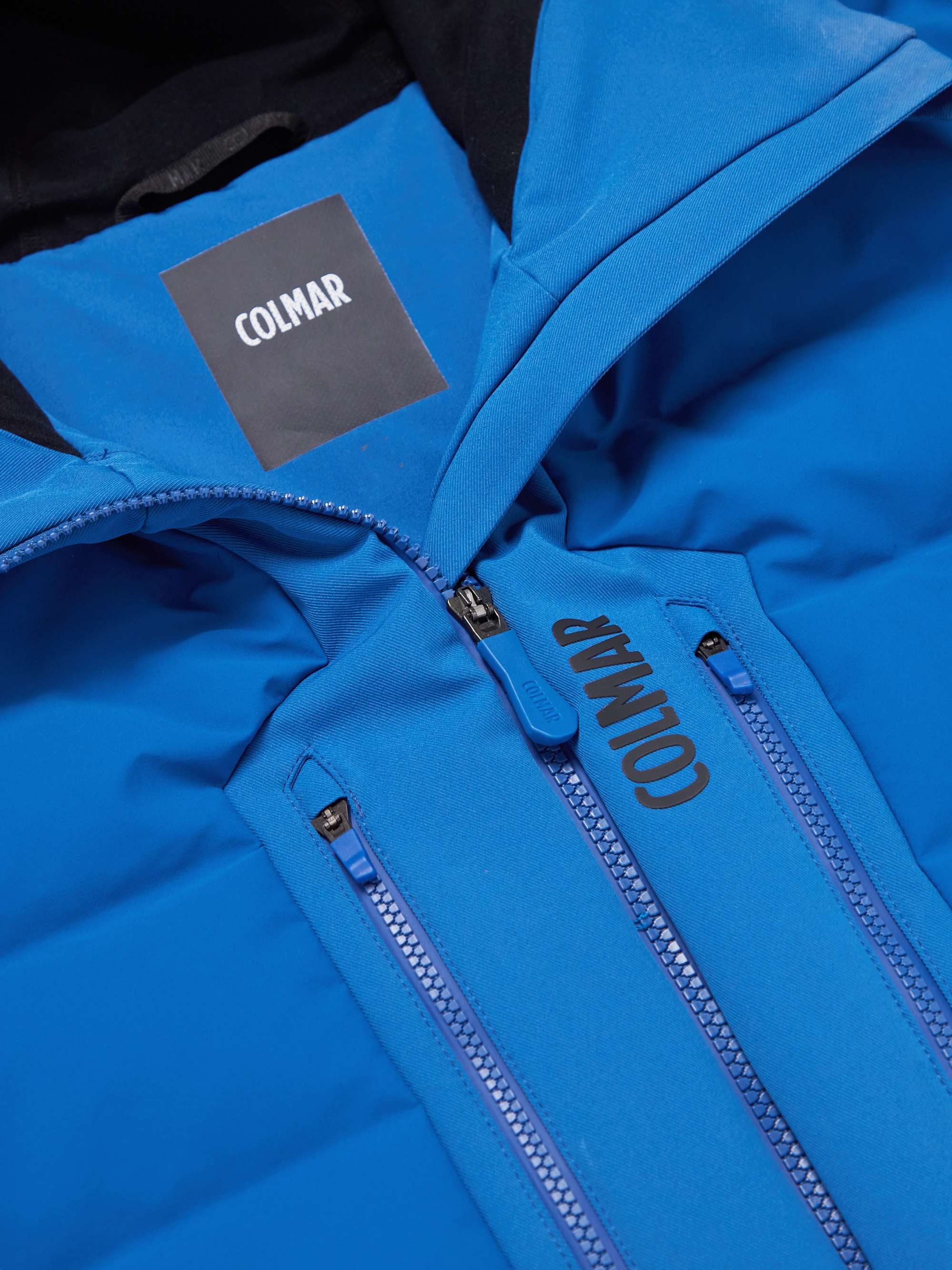 COLMAR Logo-Print Quilted Hooded Down Ski Jacket