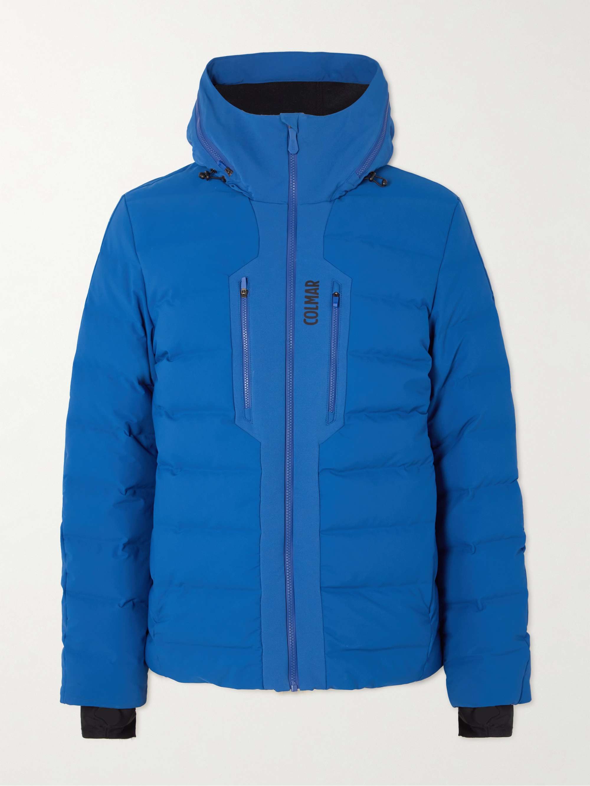 COLMAR Logo-Print Quilted Hooded Down Ski Jacket