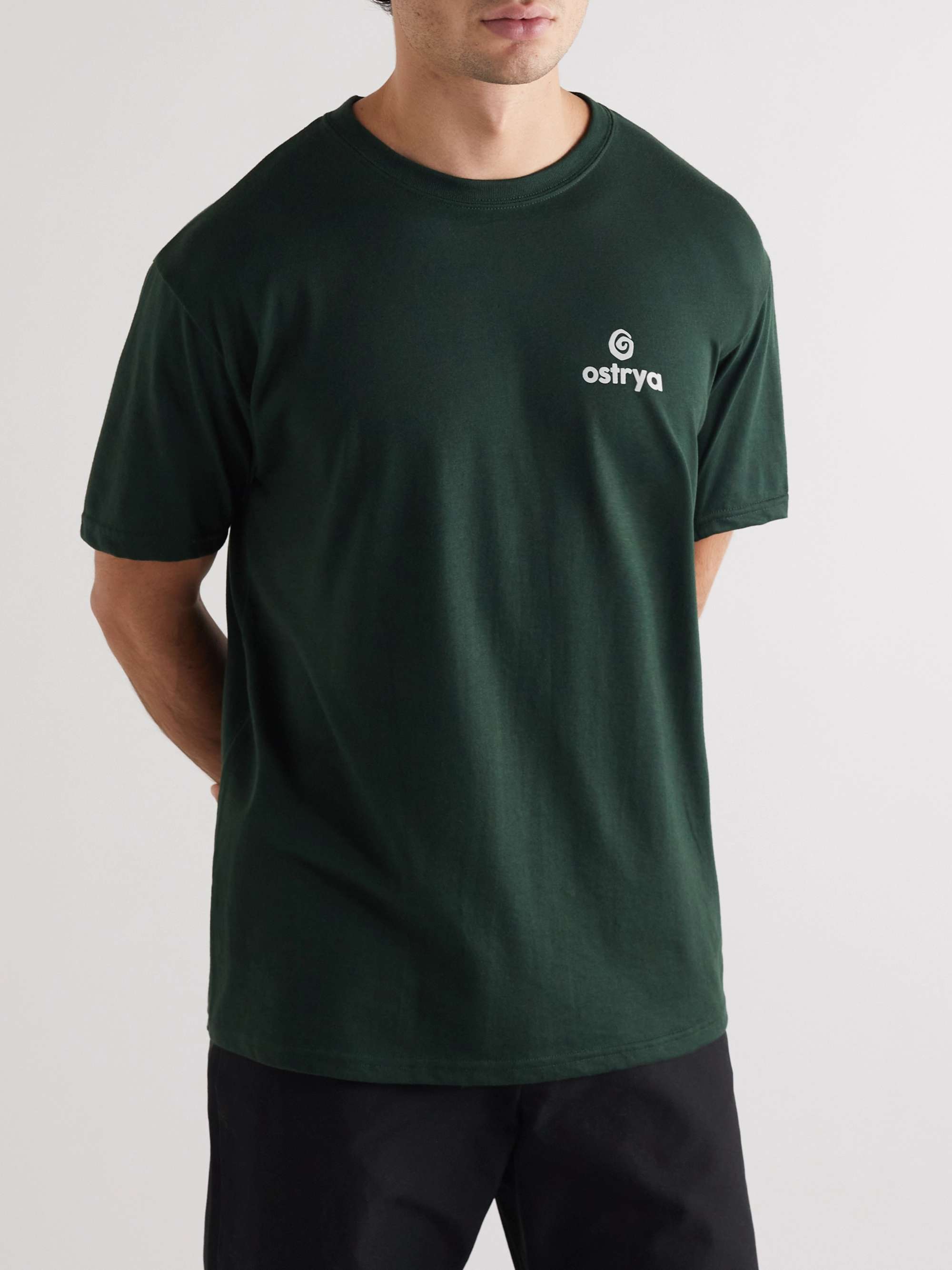 OSTRYA Core Equi-Tee Logo-Print Cotton-Blend Jersey T-Shirt