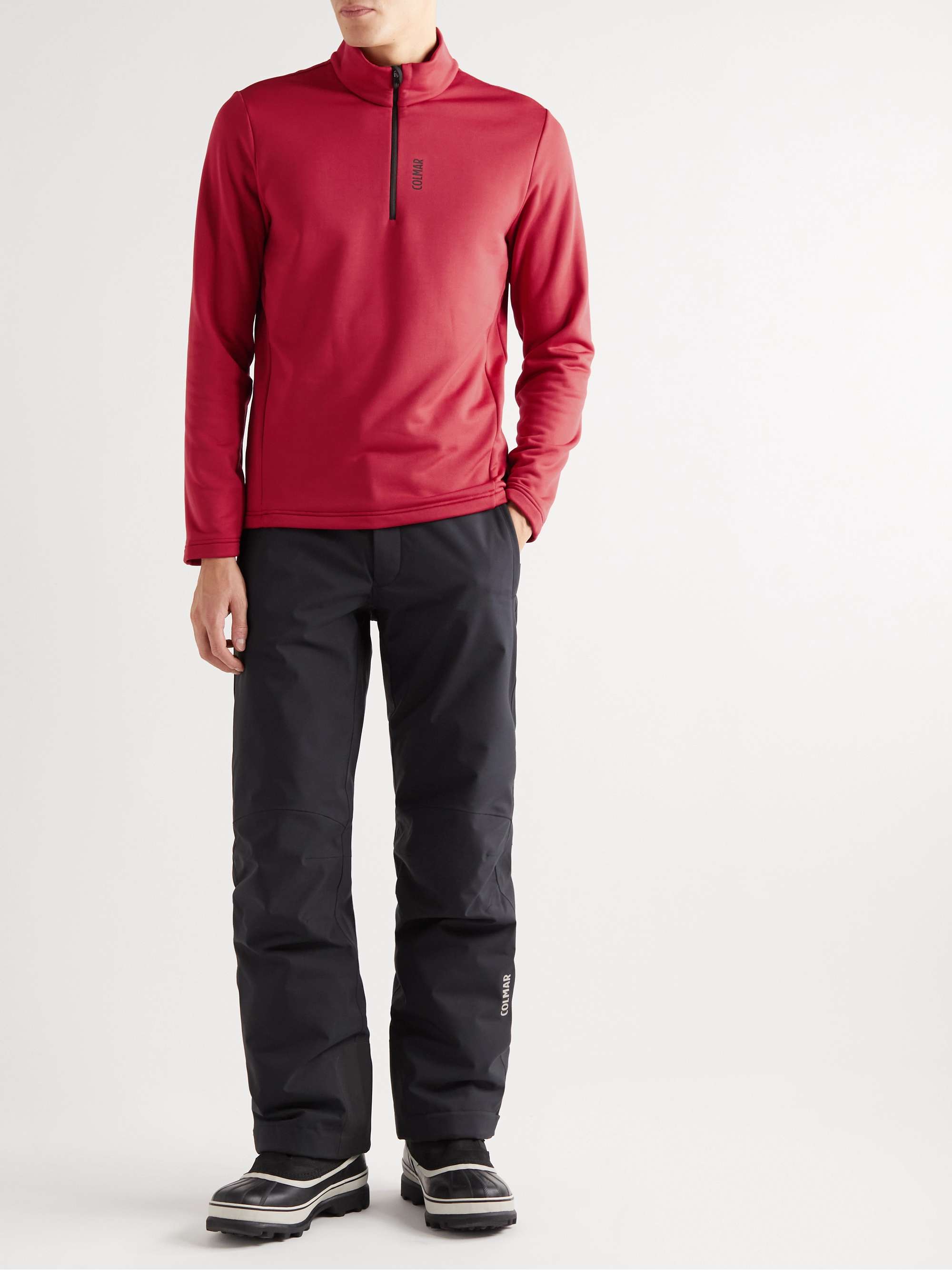 COLMAR Slim-Fit Logo-Print Jersey Half-Zip Base Layer