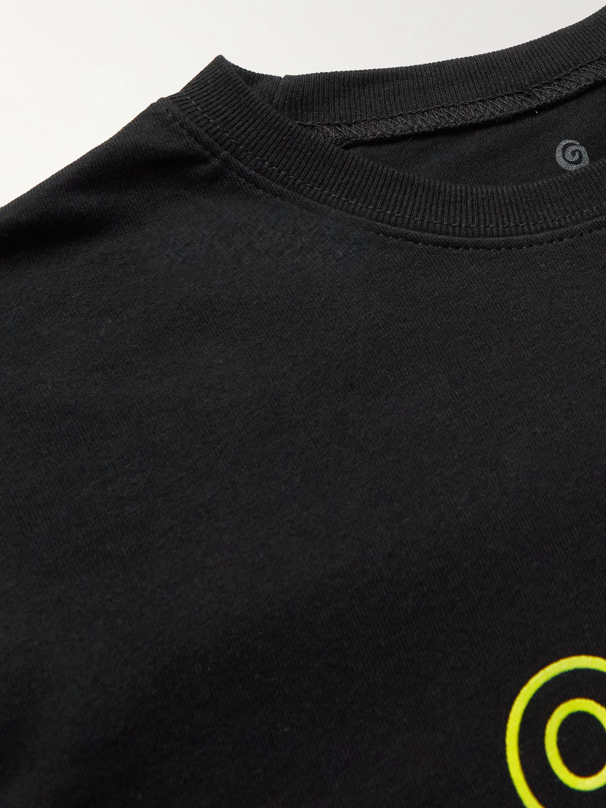 OSTRYA Scripts Equi-Tee Logo-Print Cotton-Blend Jersey T-Shirt