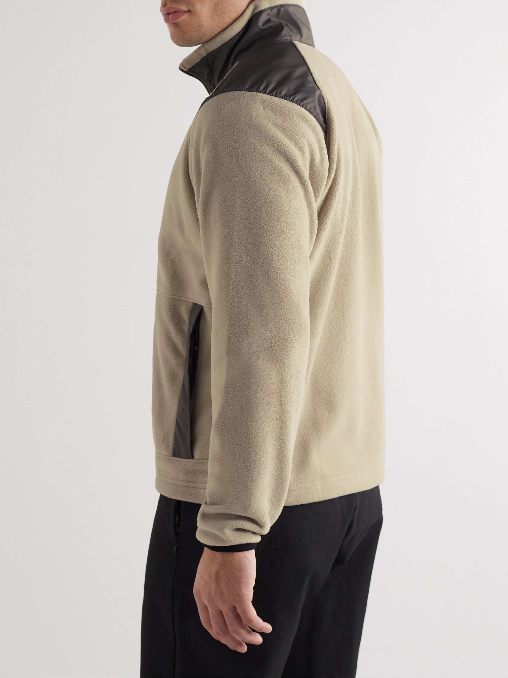 OSTRYA Surplus Logo-Appliquéd Shell-Trimmed Fleece Jacket