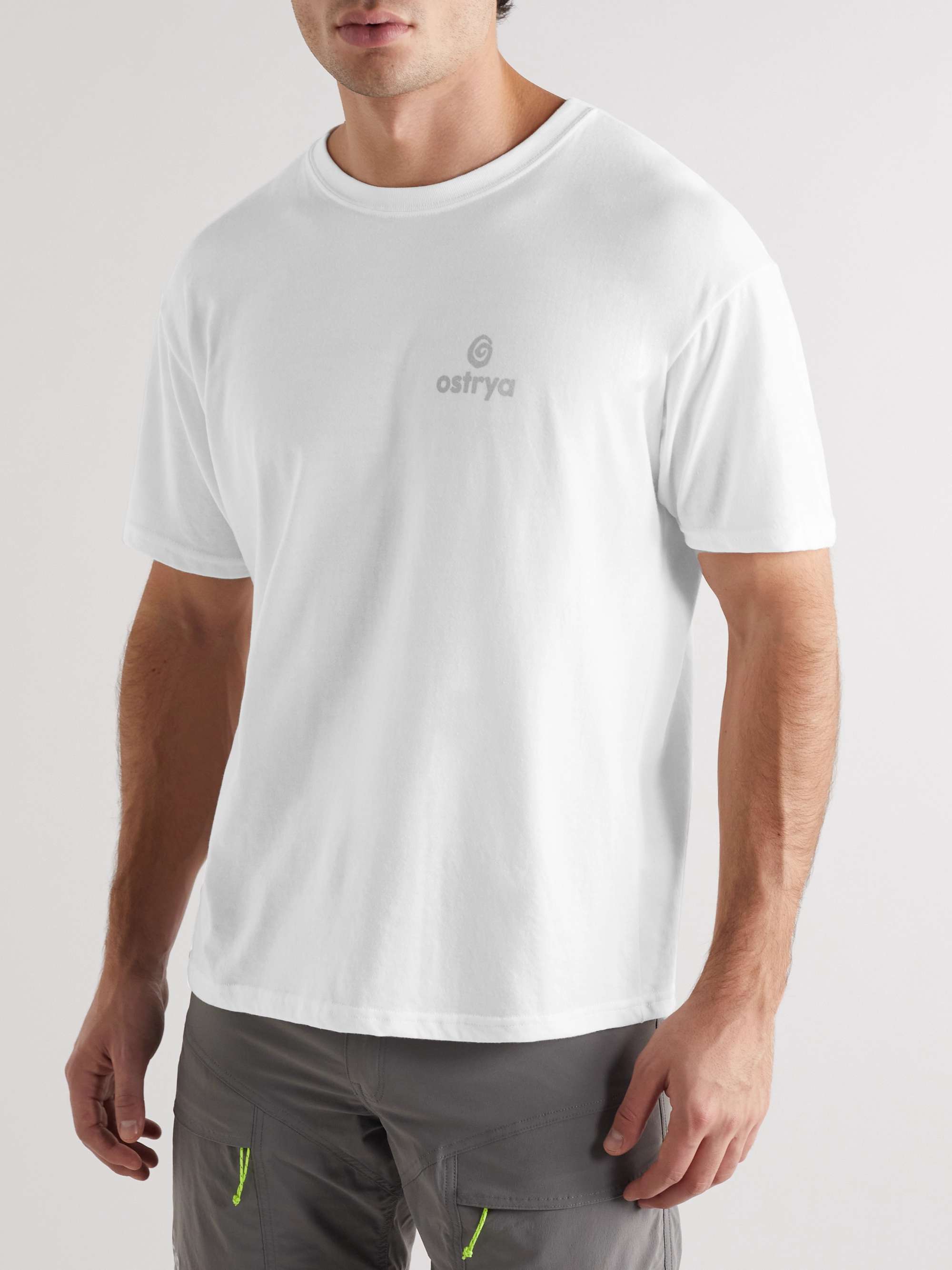 OSTRYA Core Equi-Tee Logo-Print Cotton-Blend Jersey T-Shirt
