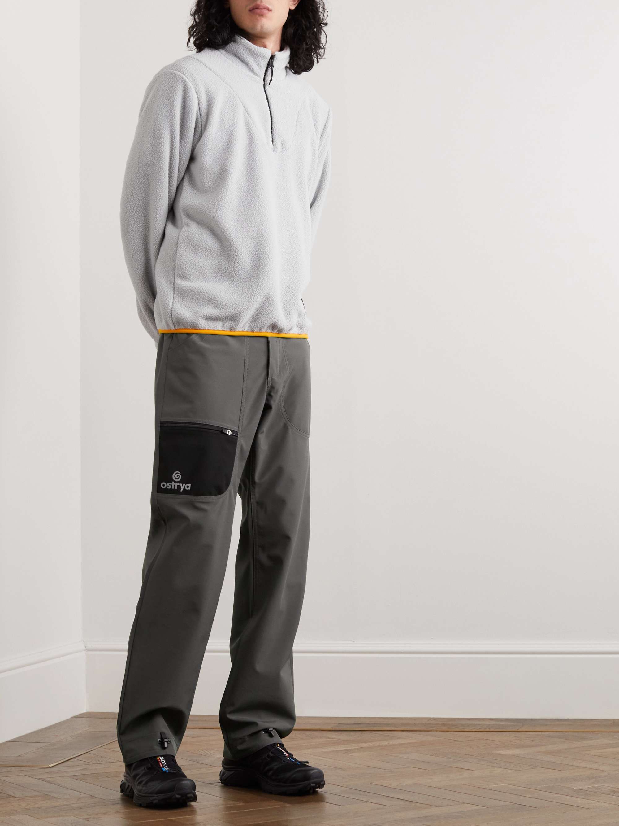 OSTRYA Alpine Straight-Leg Colour-Block Shell Trousers