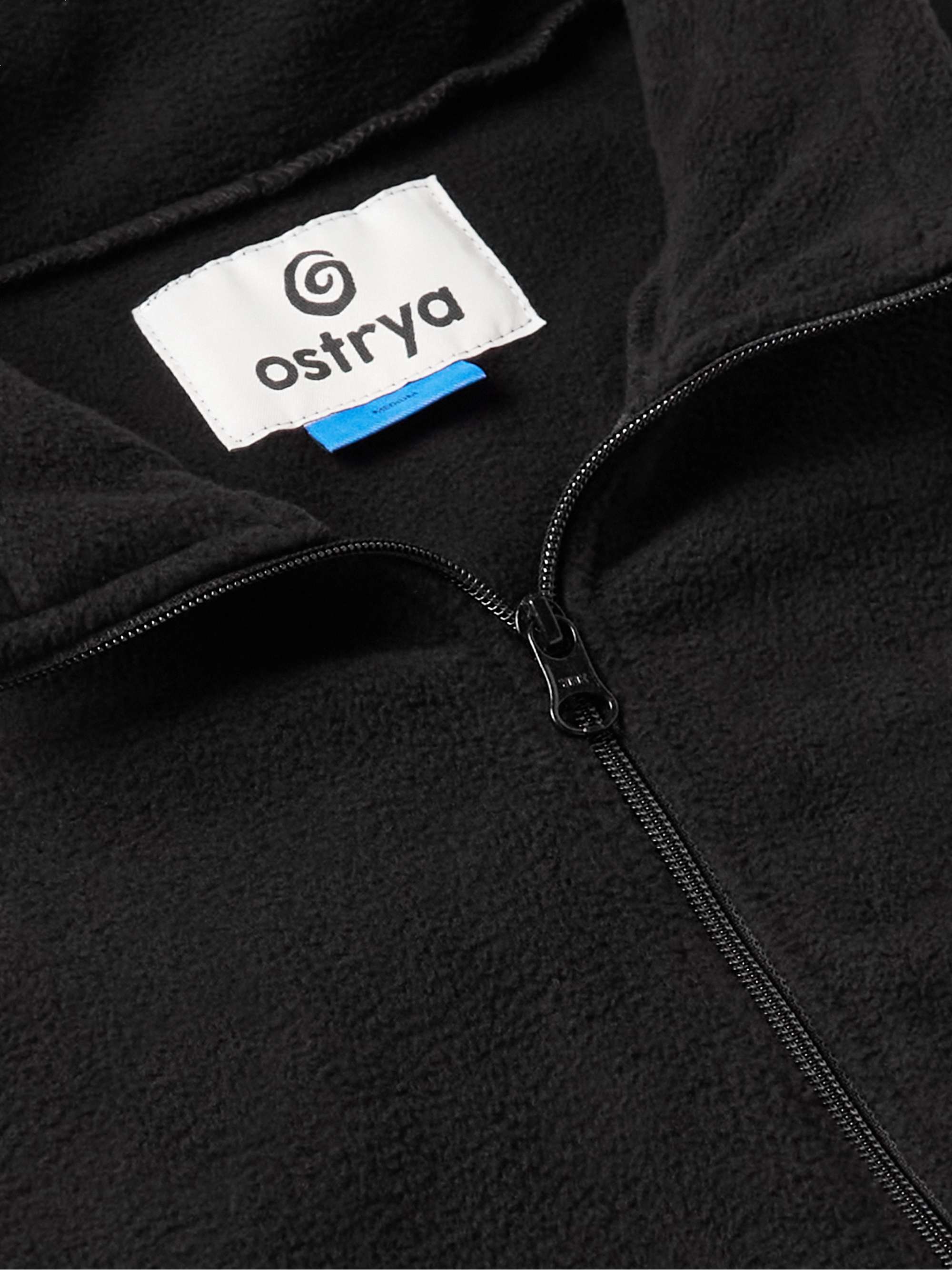 OSTRYA Surplus Logo-Appliquéd Shell-Trimmed Fleece Jacket