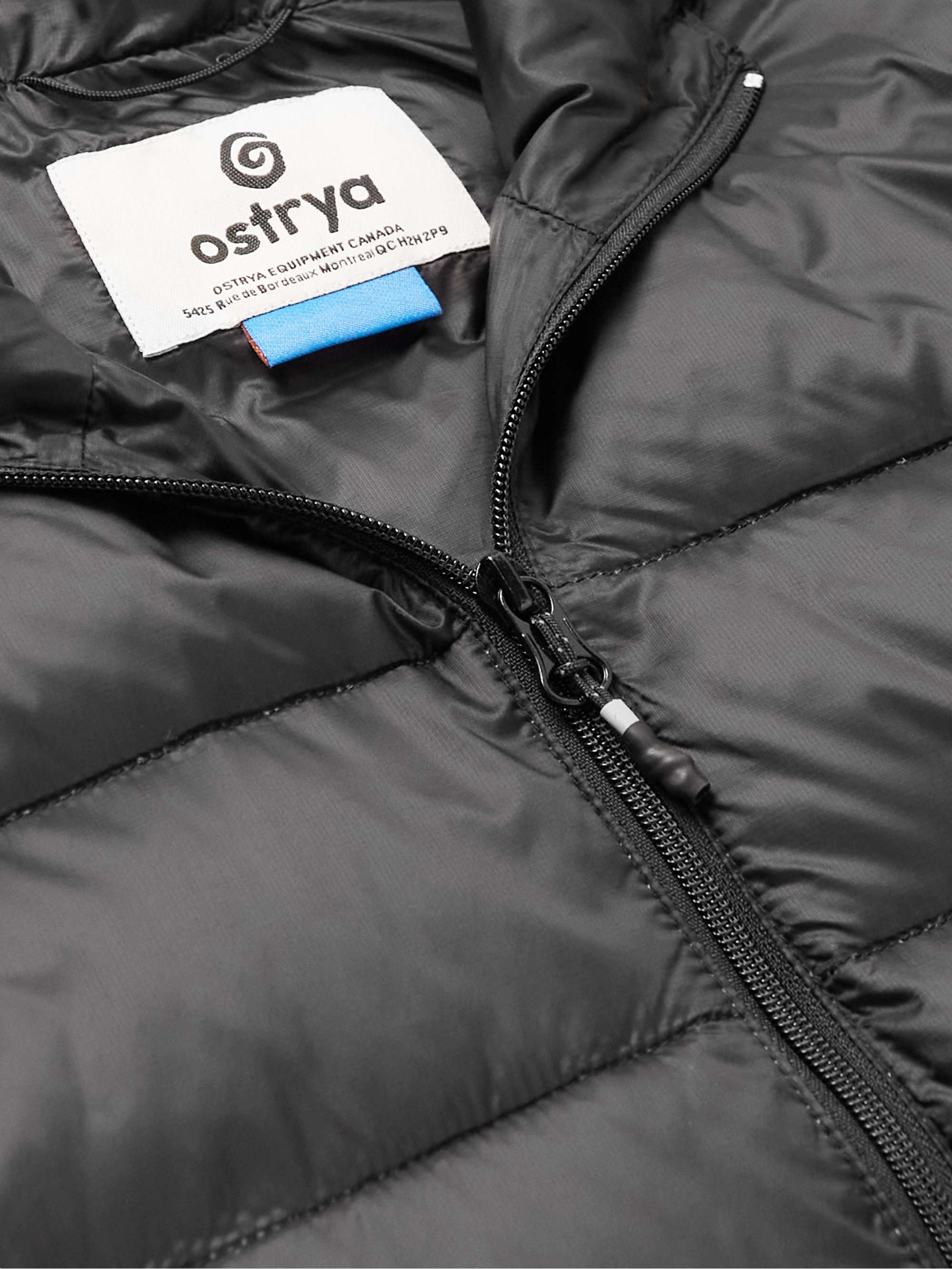 OSTRYA Torpid Logo-Appliquéd Quilted Nylon-Ripstop Down Jacket