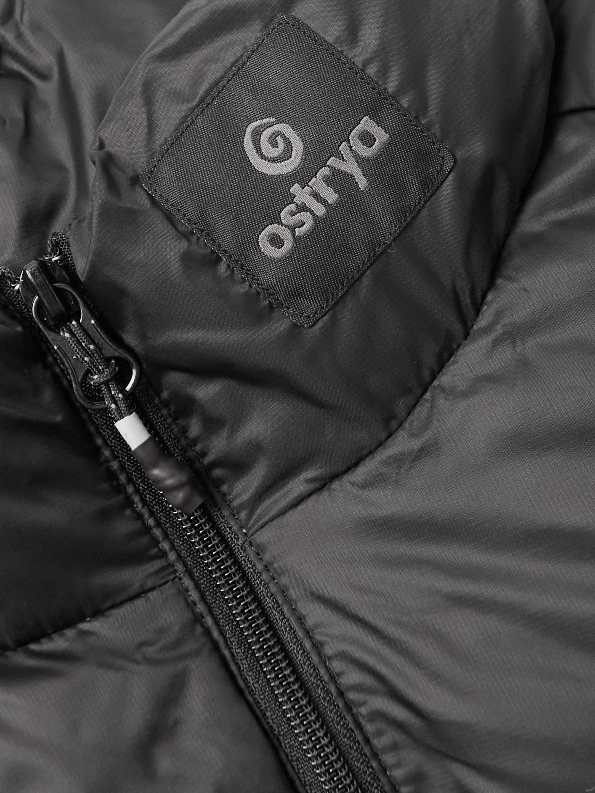 OSTRYA Torpid Logo-Appliquéd Quilted Nylon-Ripstop Down Jacket