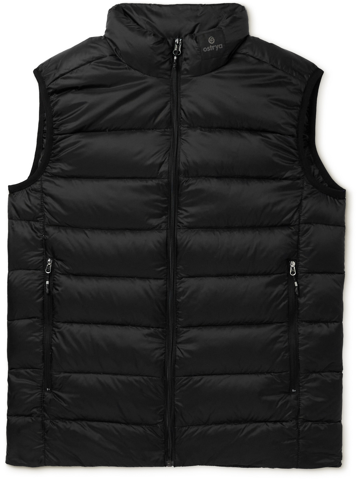 Ostrya Torpid Quilted Ripstop Down Gilet In Black