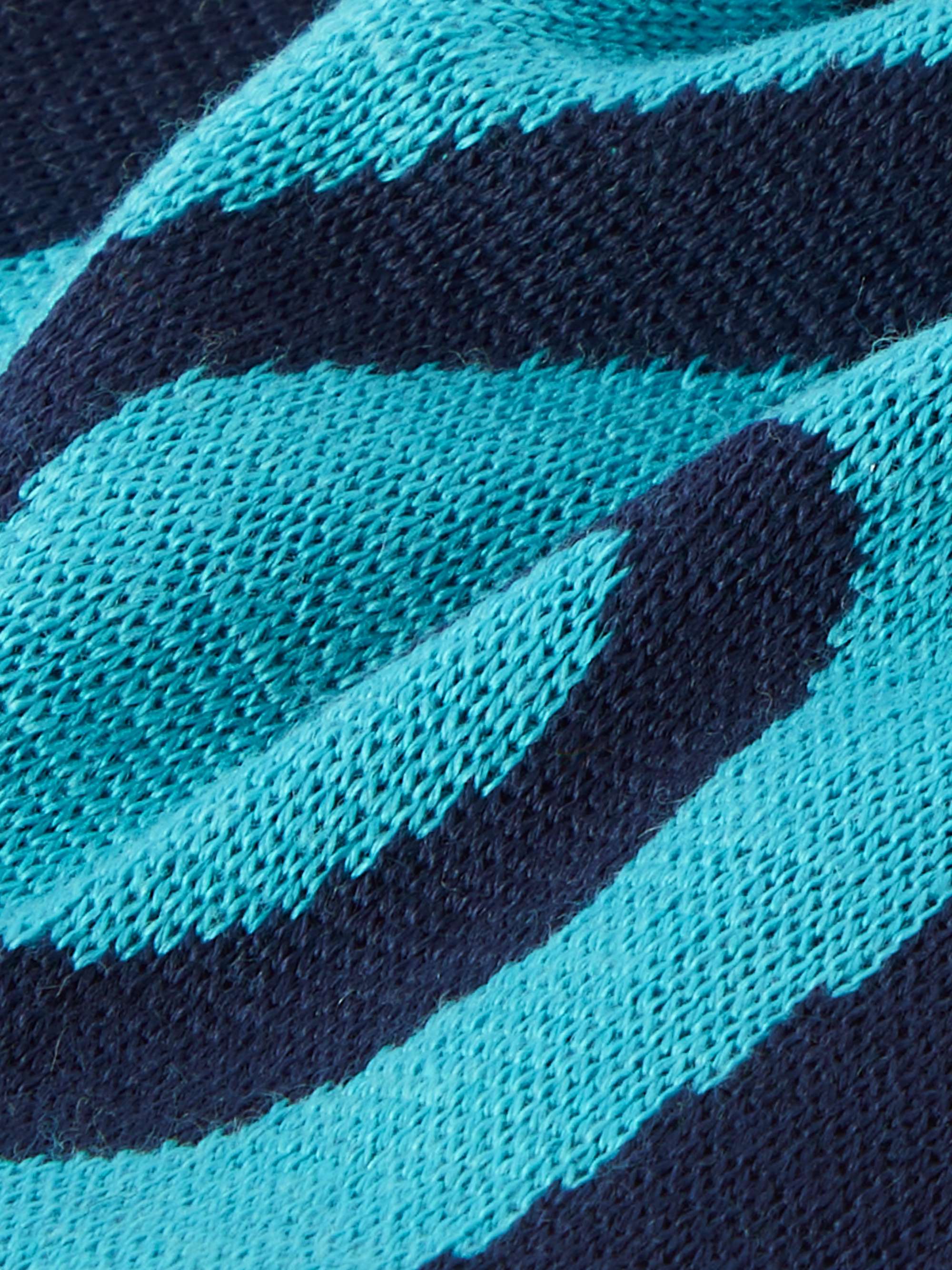 OSTRYA Swirl Intarsia Merino Wool-Blend Beanie