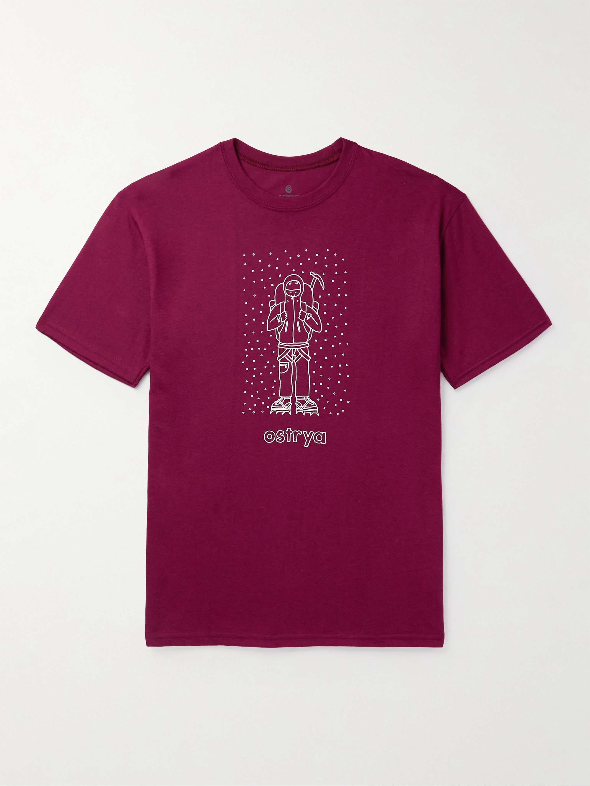 OSTRYA Alpinist Equi-Tee Logo-Print Cotton-Blend Jersey T-Shirt